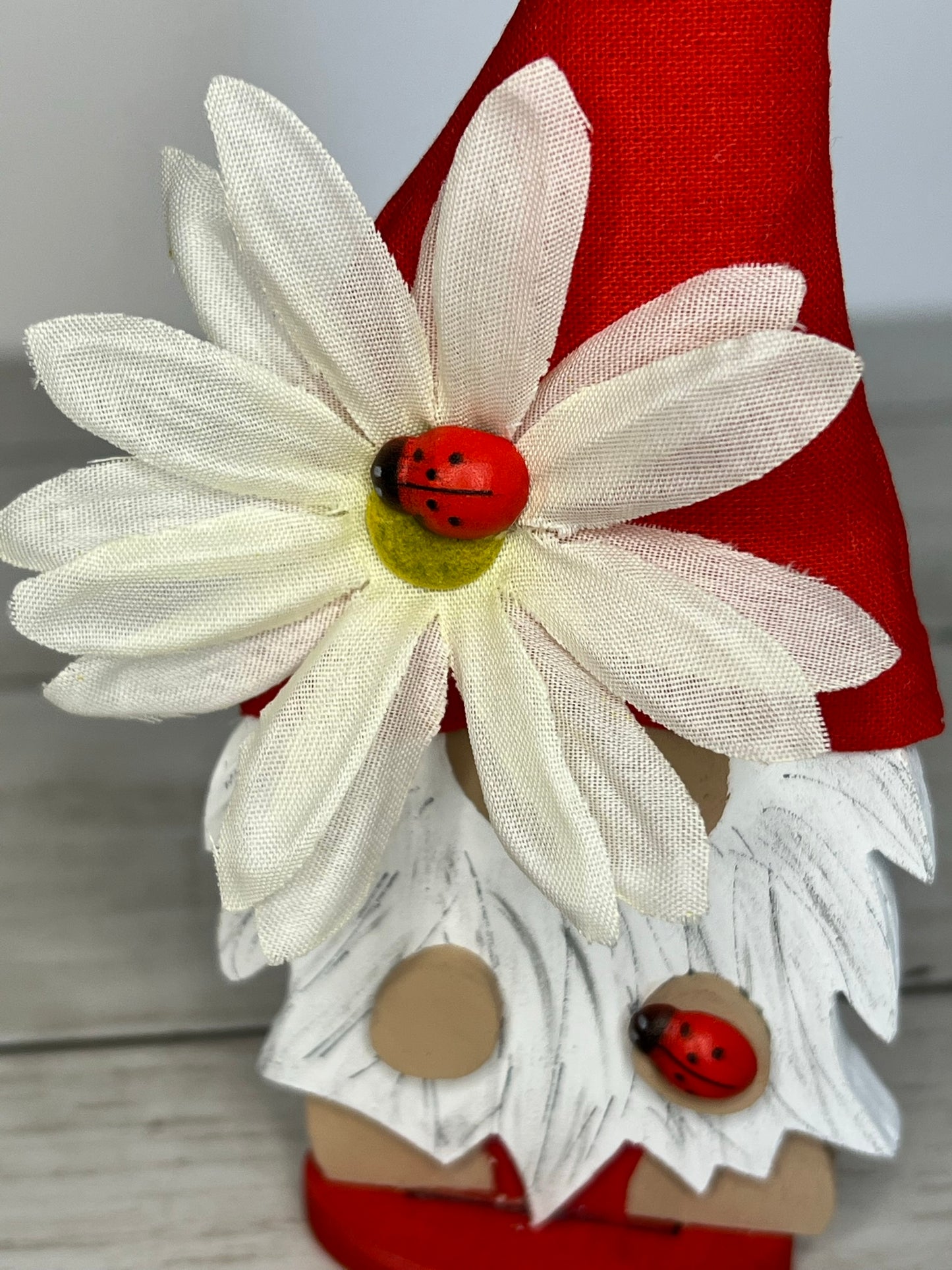LadyBug Gnome Tiered Tray Set
