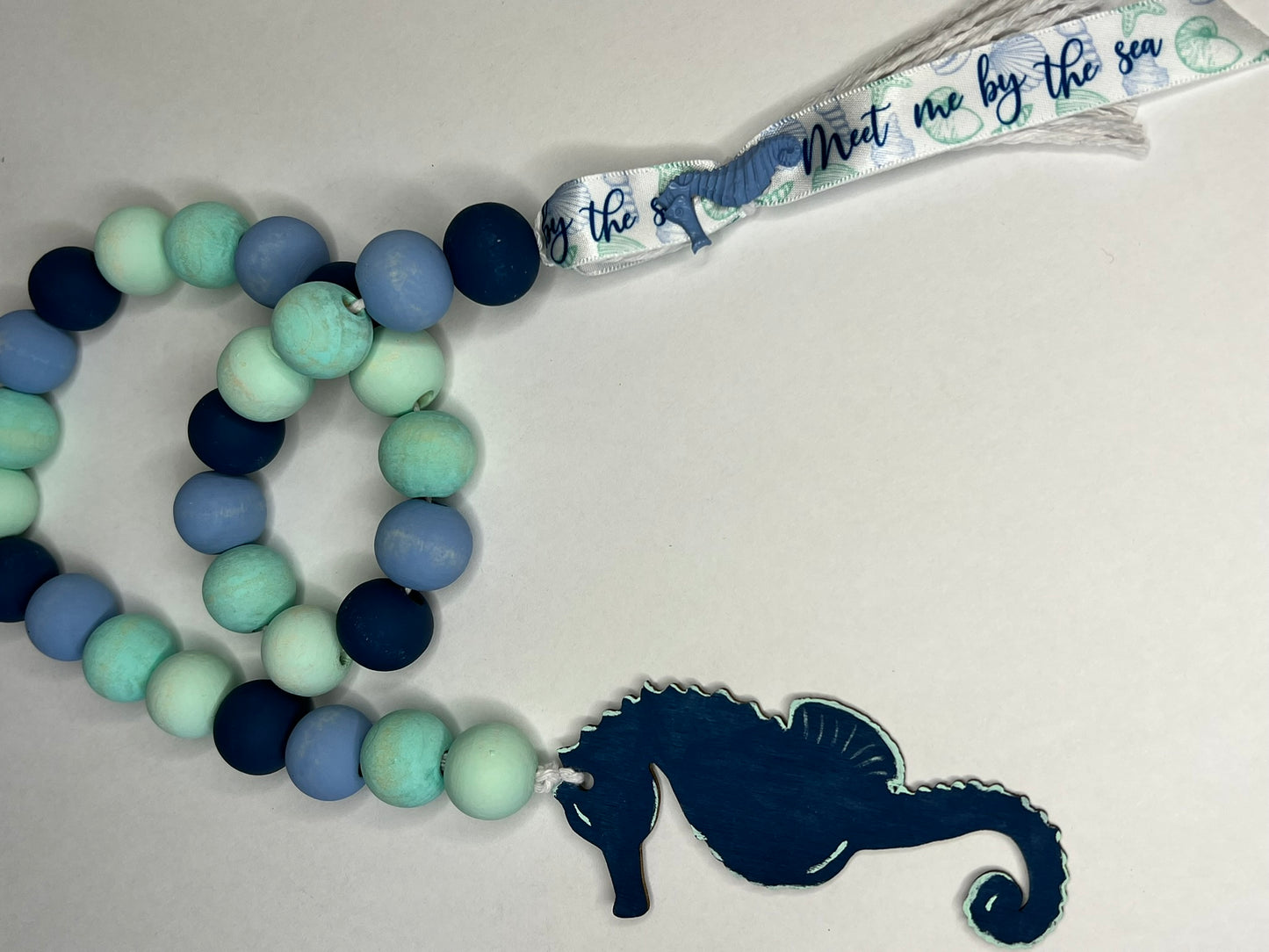 Seahorse Beaded Garland with Tassel