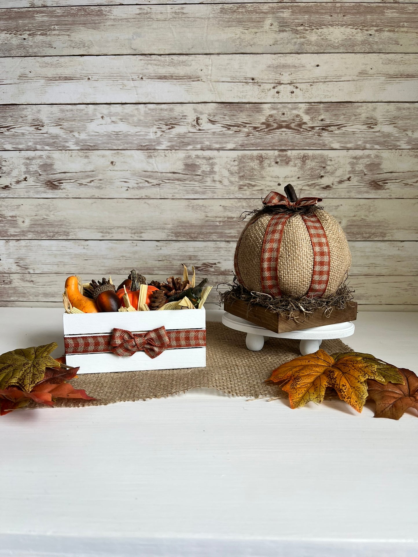 Fall Harvest Mini Wood Crate