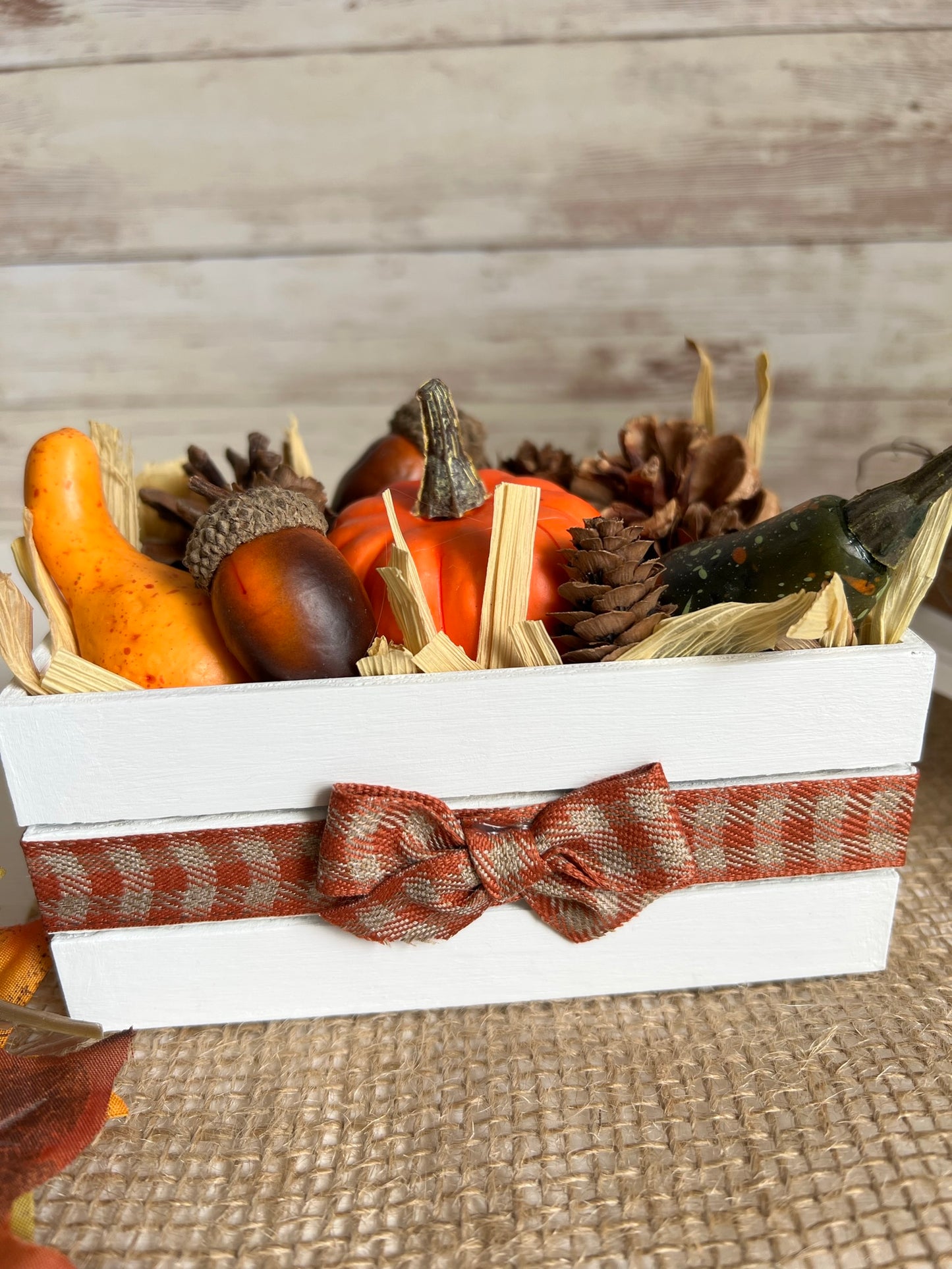 Fall Harvest Mini Wood Crate