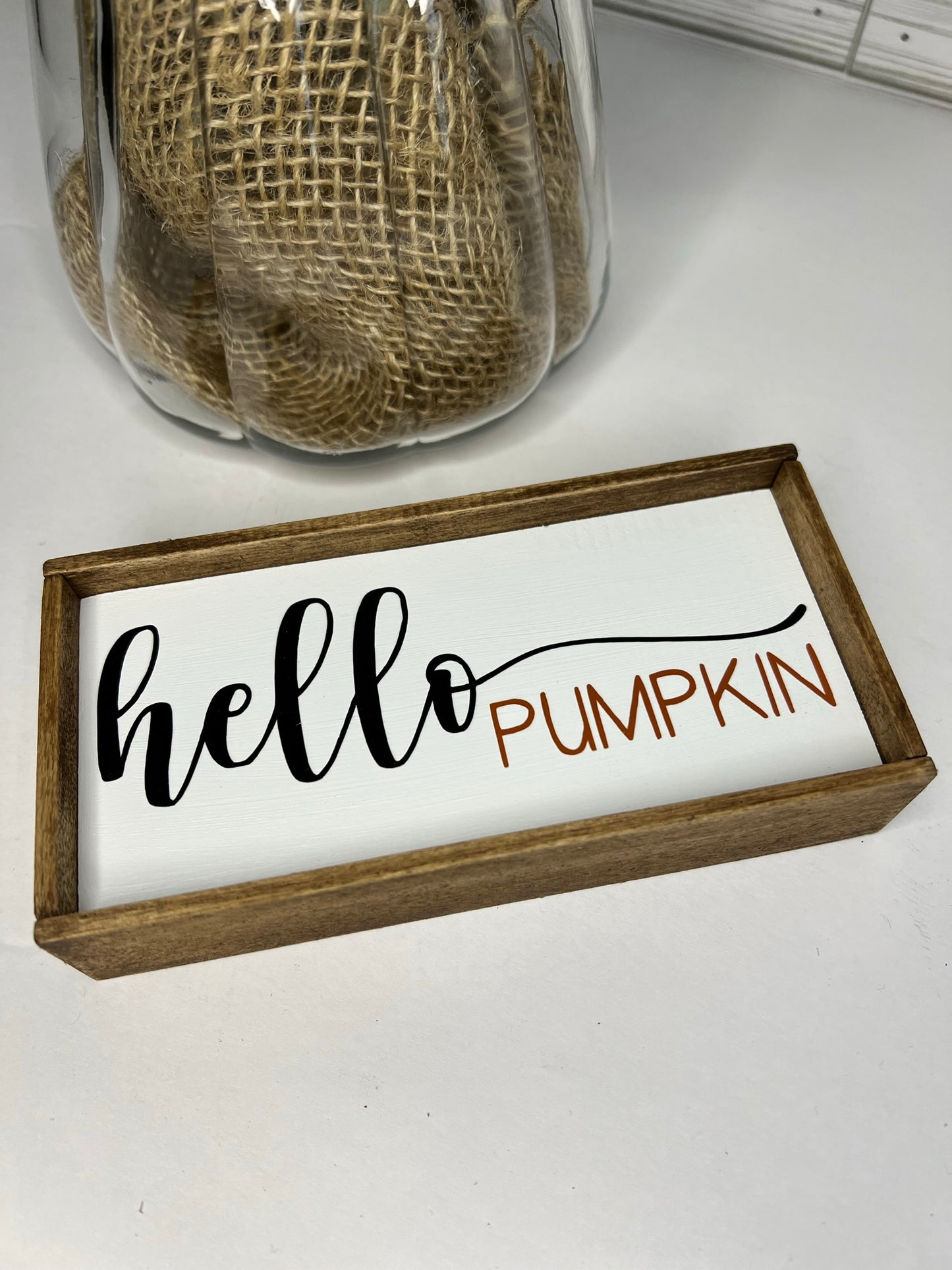 Hello Pumpkin Sign