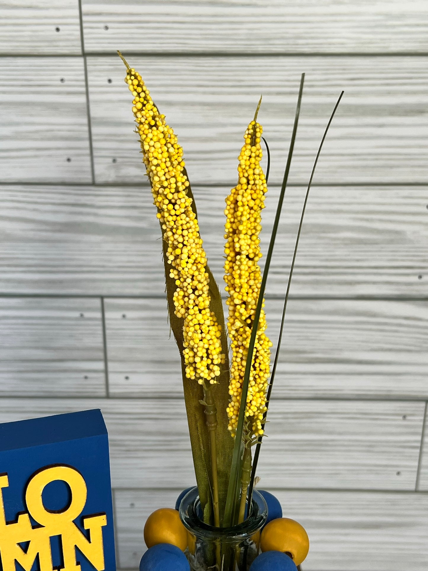 Hello Autumn Sign and Sunflower Jar Set