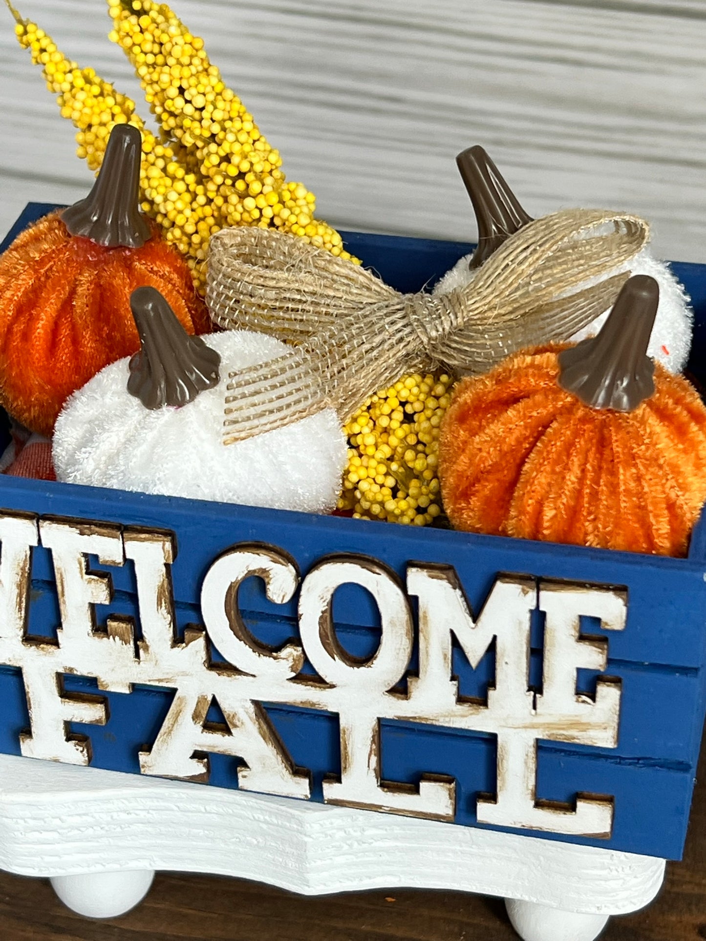 Welcome Fall Mini Wood Crate