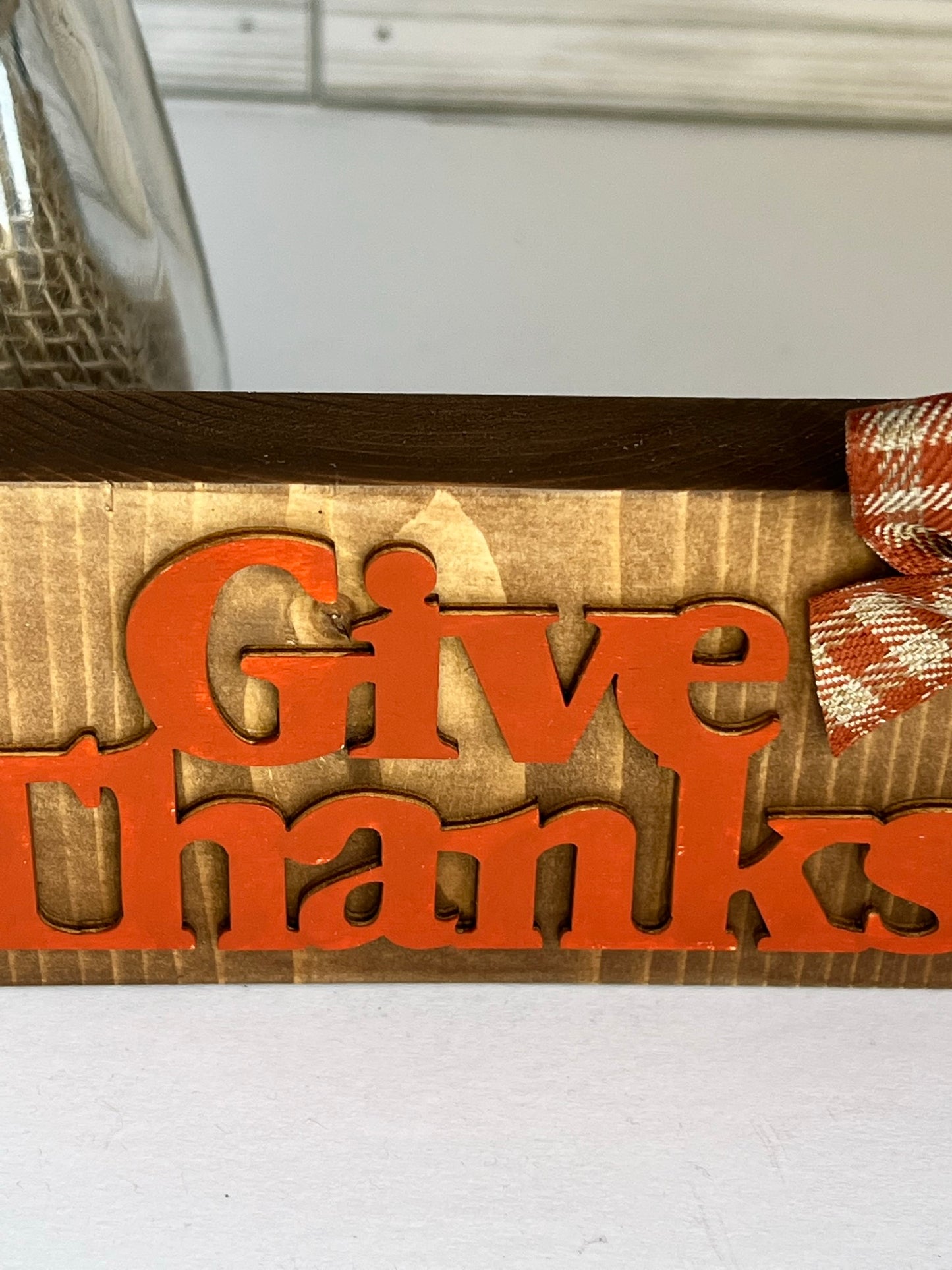 Give Thanks Mini Sign