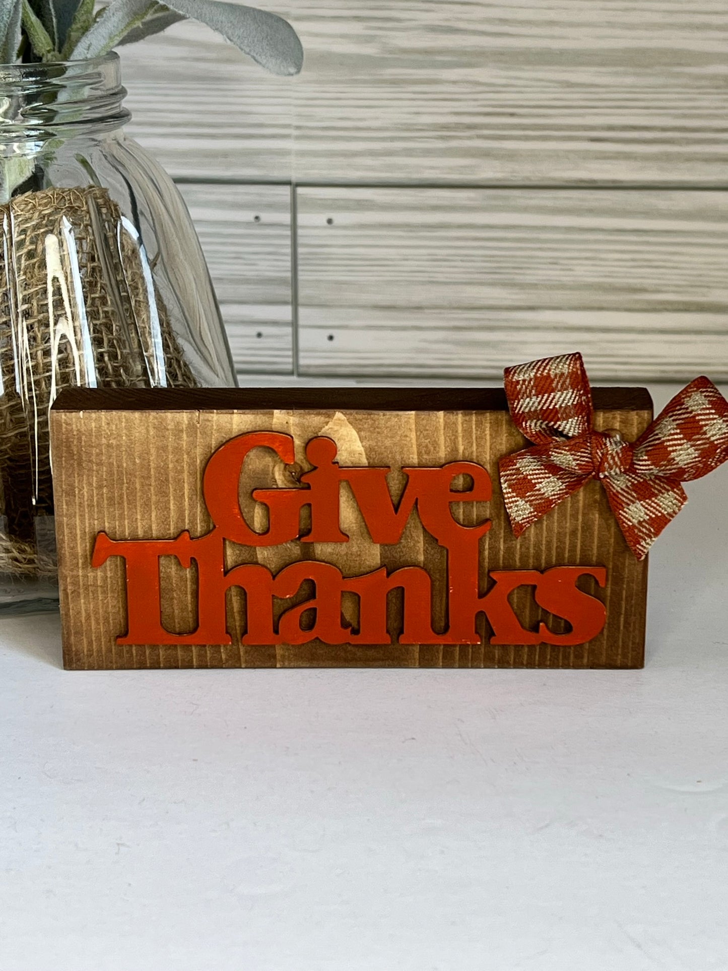 Give Thanks Mini Sign