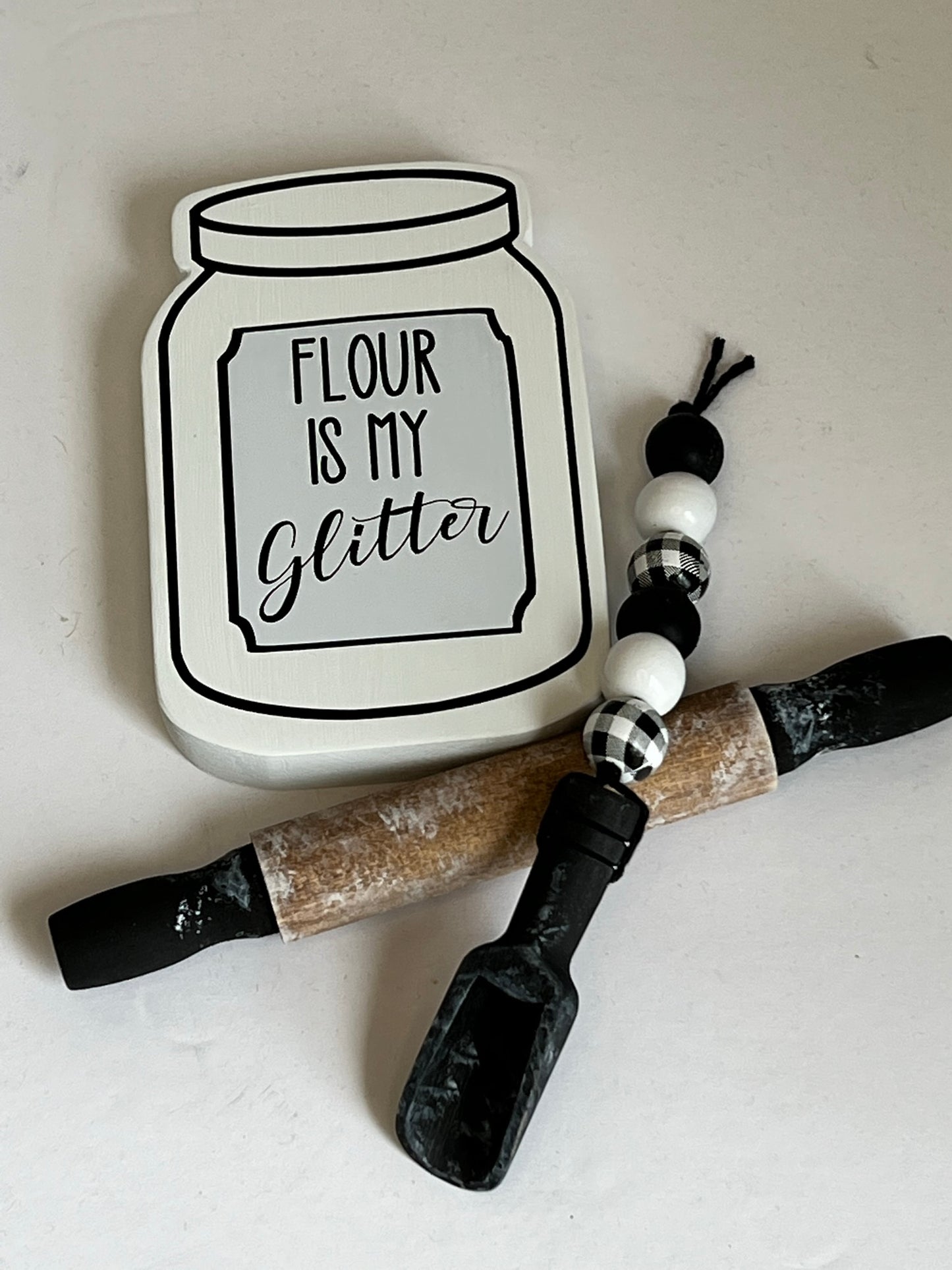 Flour is My Glitter Mini Decor Set