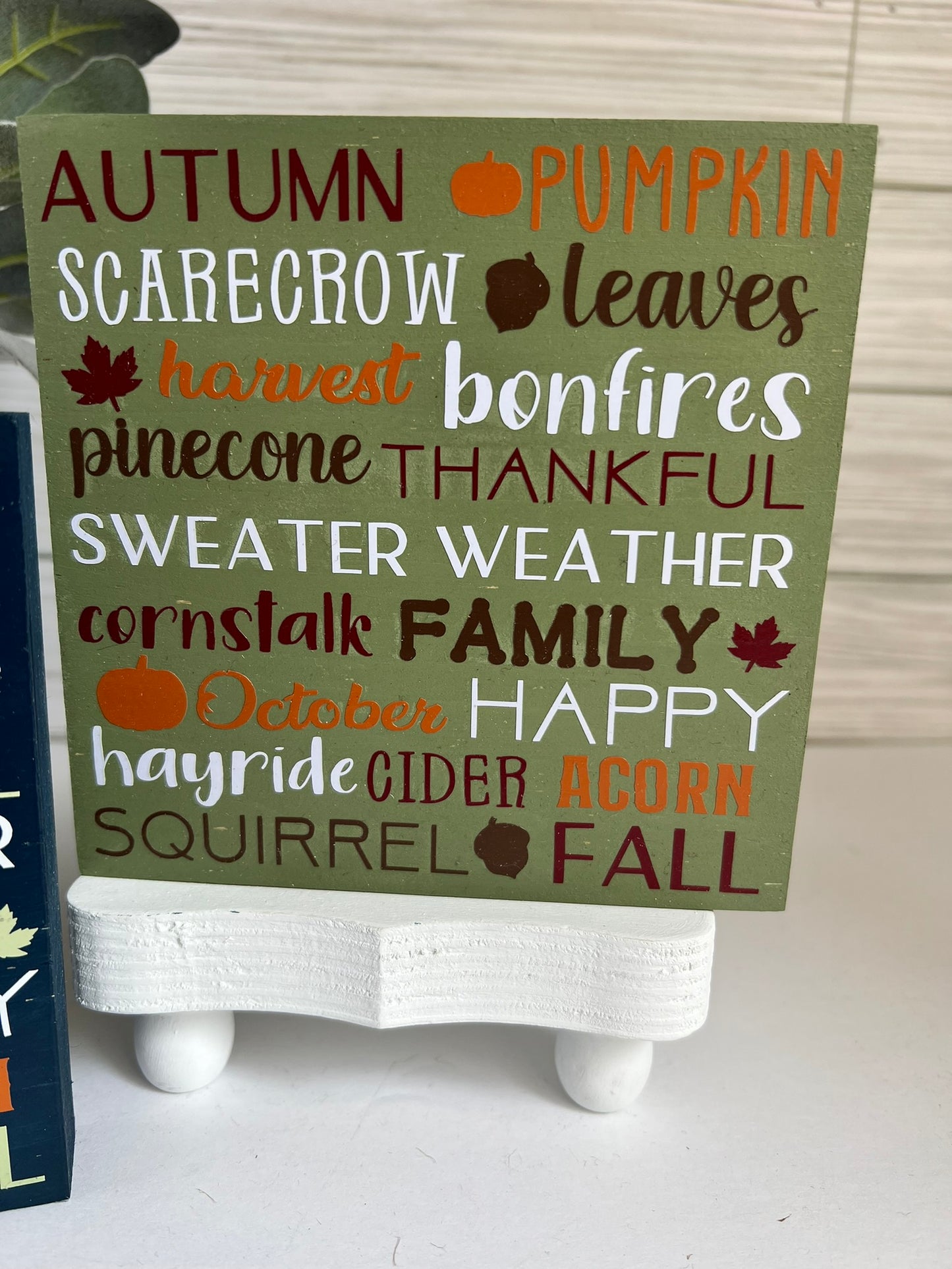 Fall Word Collage Sign