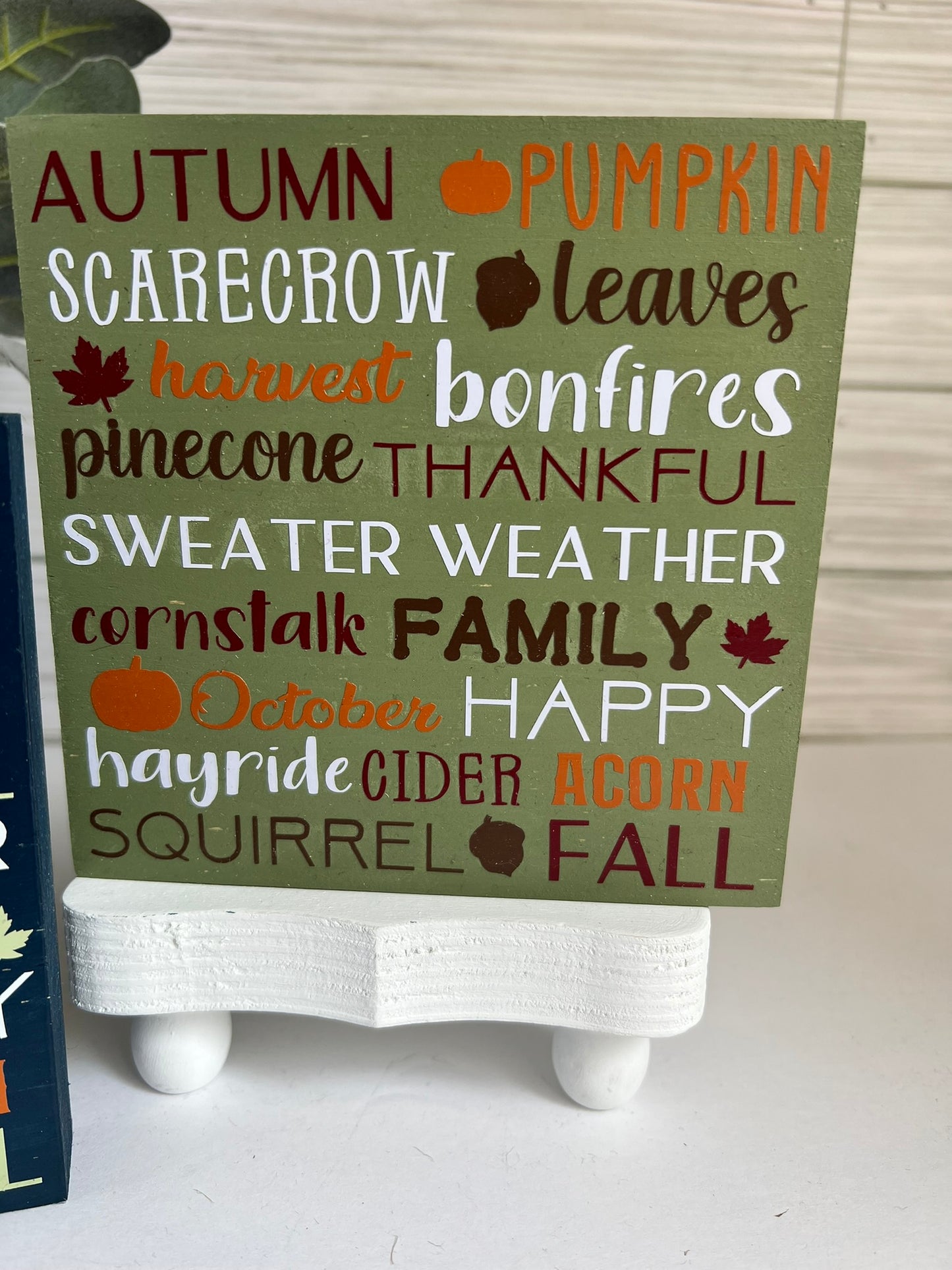 Fall Word Collage Sign