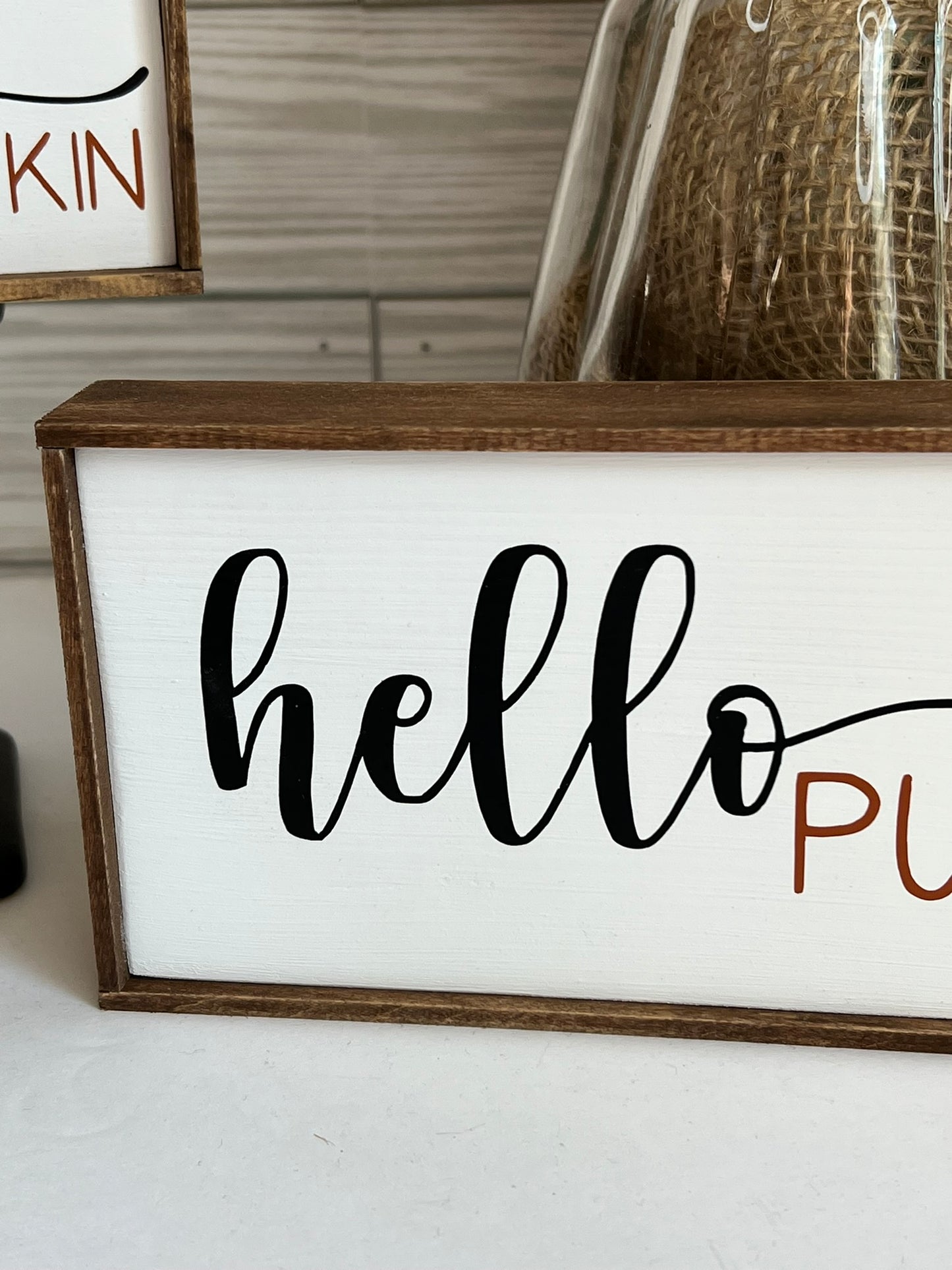 Hello Pumpkin Sign