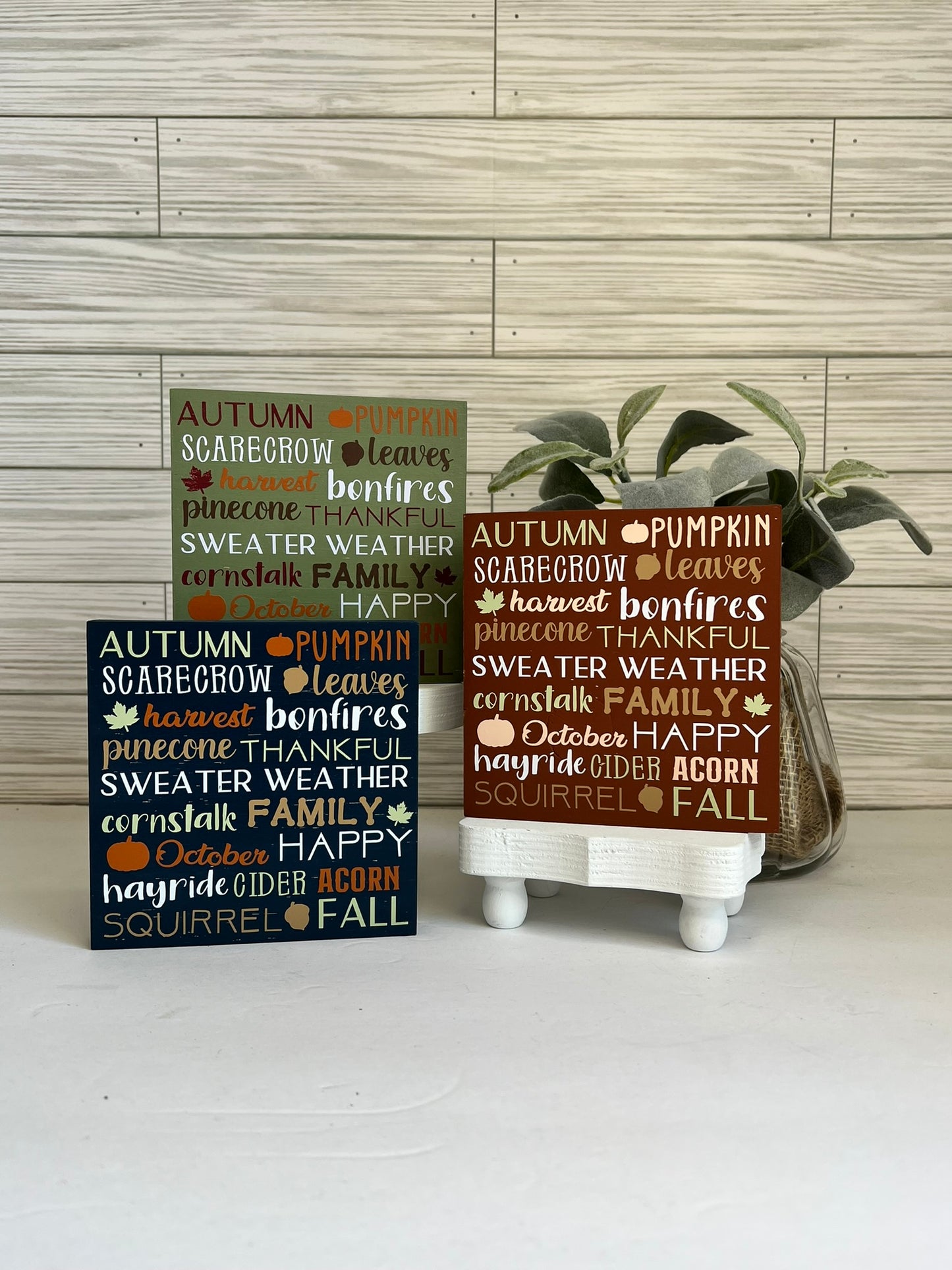 Fall Word Collage Sign