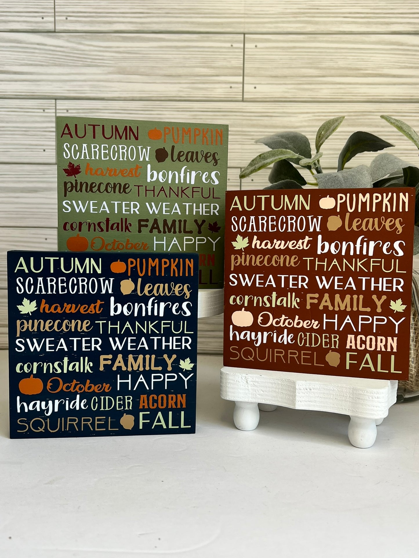 Fall Word Collage Sign