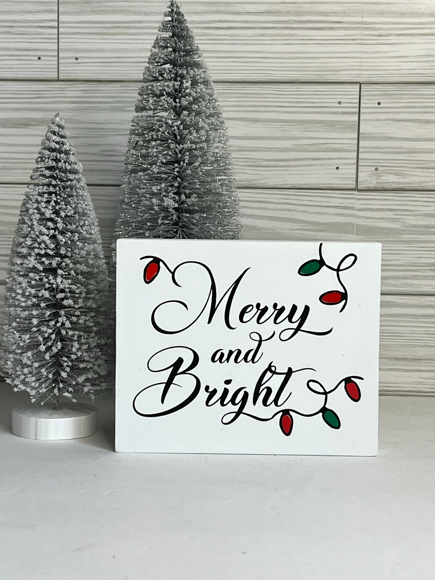 Merry and Bright Holiday Sign