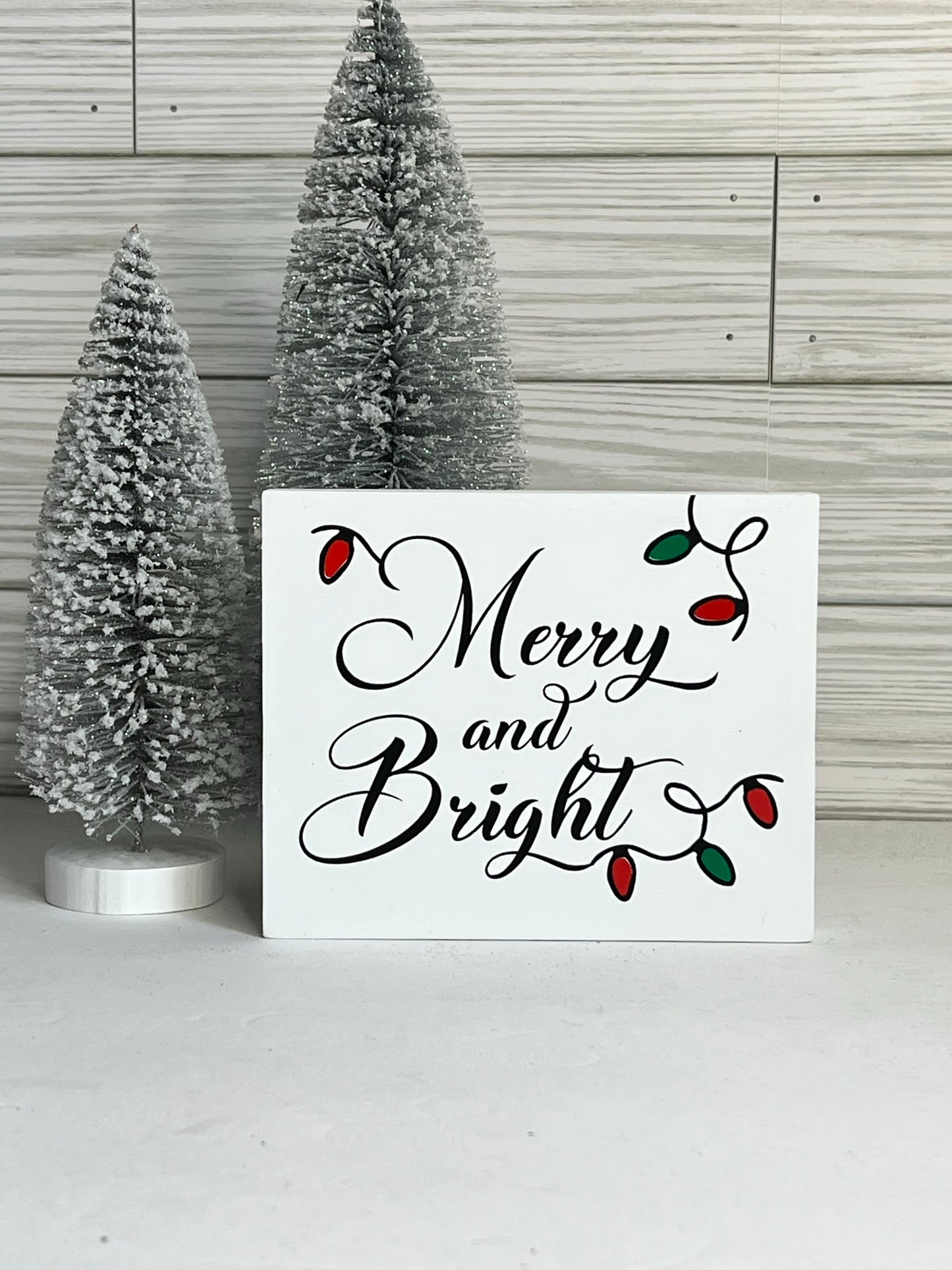 Merry and Bright Holiday Sign