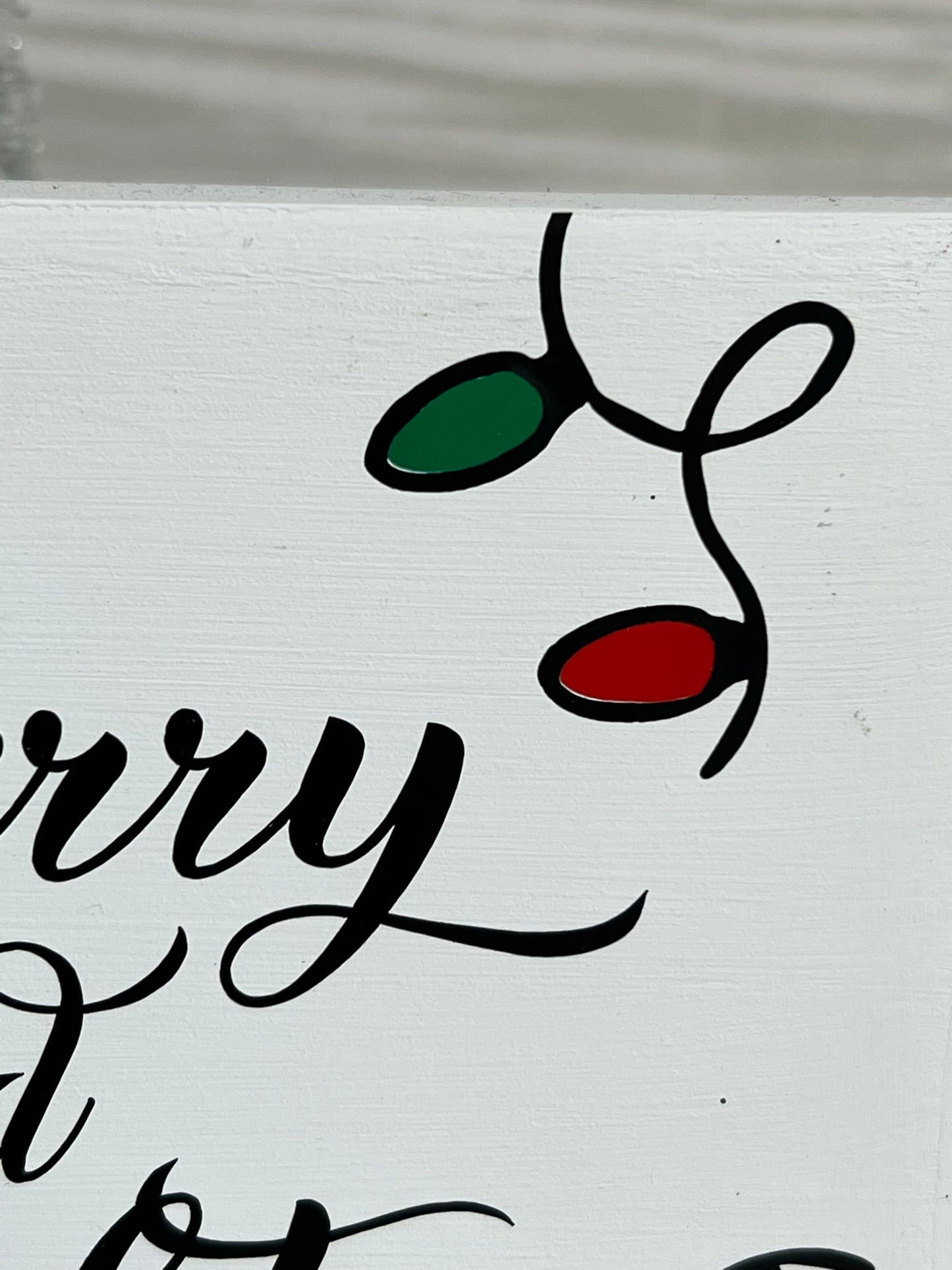 Merry and Bright Holiday Sign