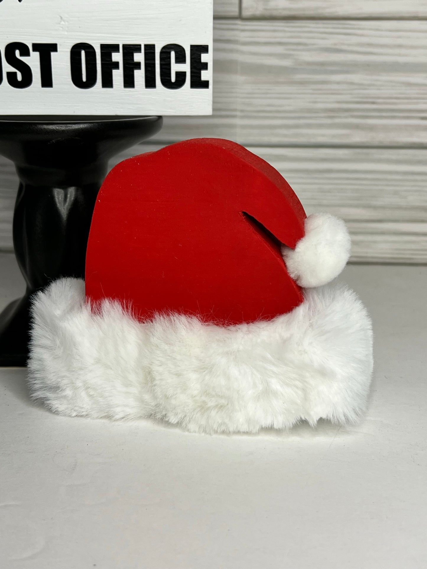 Freestanding Wood Santa Hat