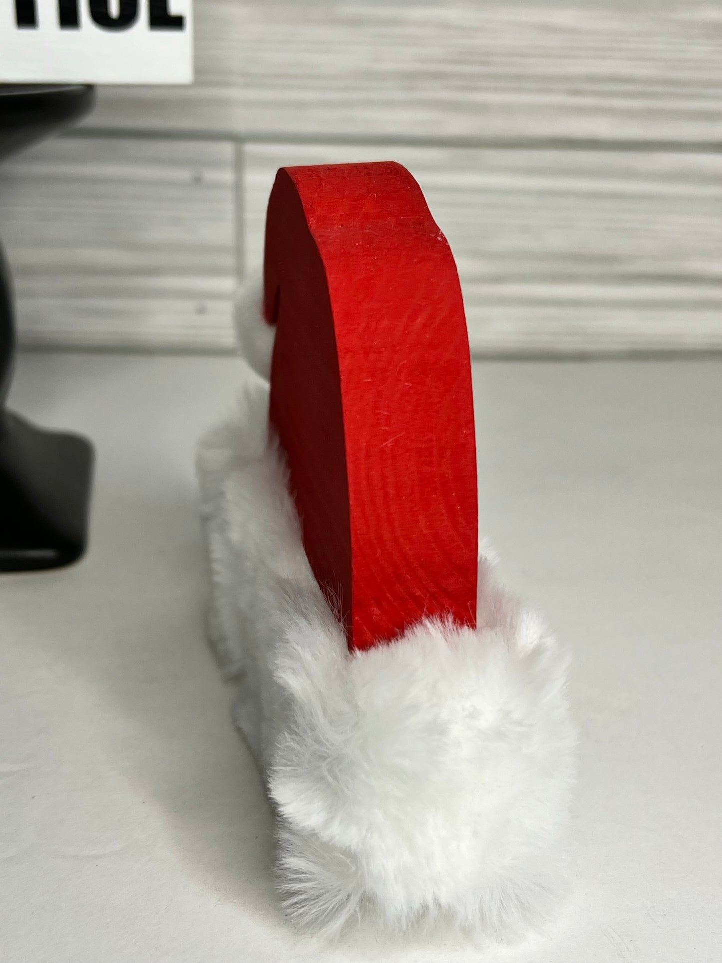 Freestanding Wood Santa Hat