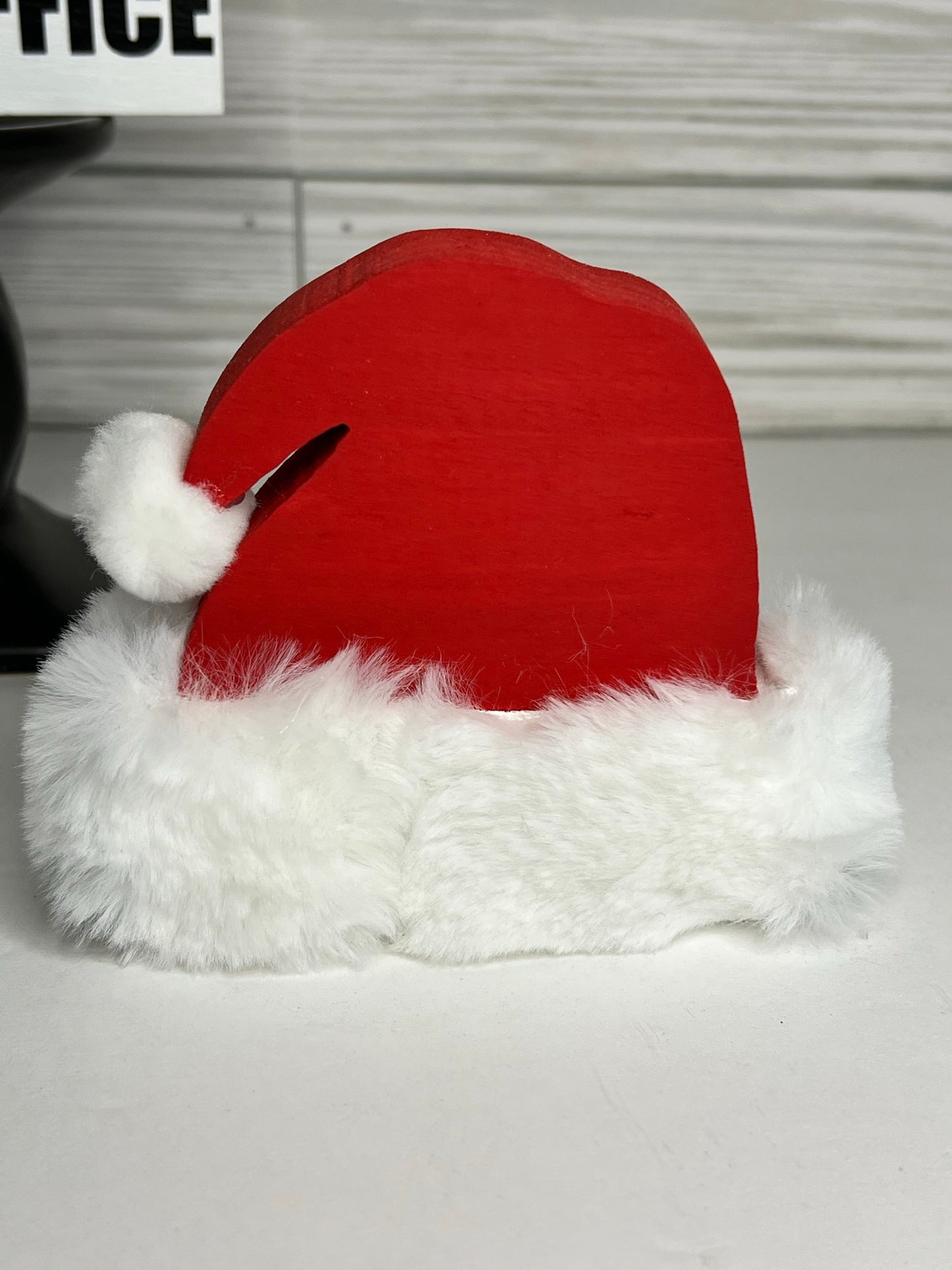 Freestanding Wood Santa Hat