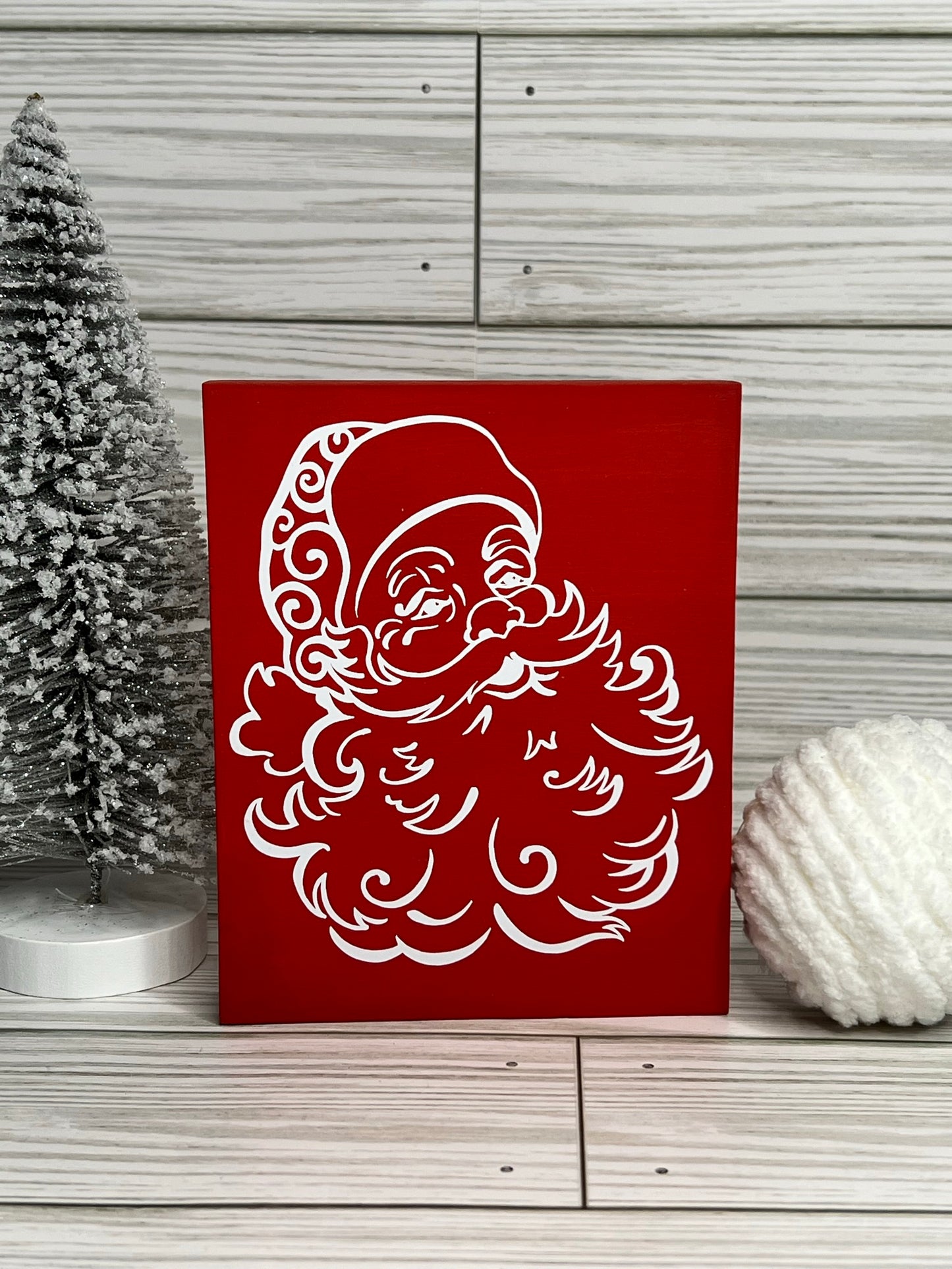 Santa Portrait Sign