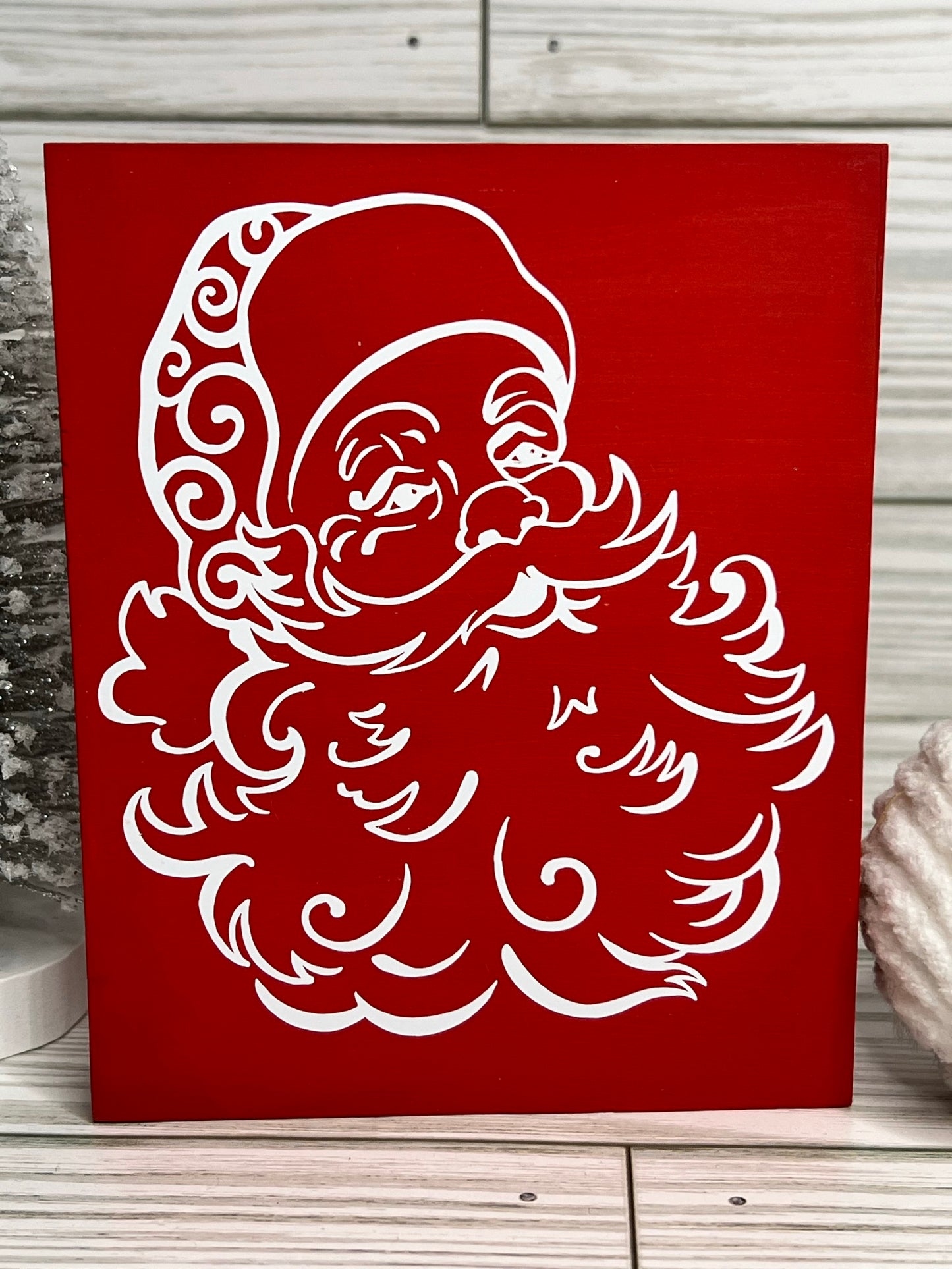 Santa Portrait Sign