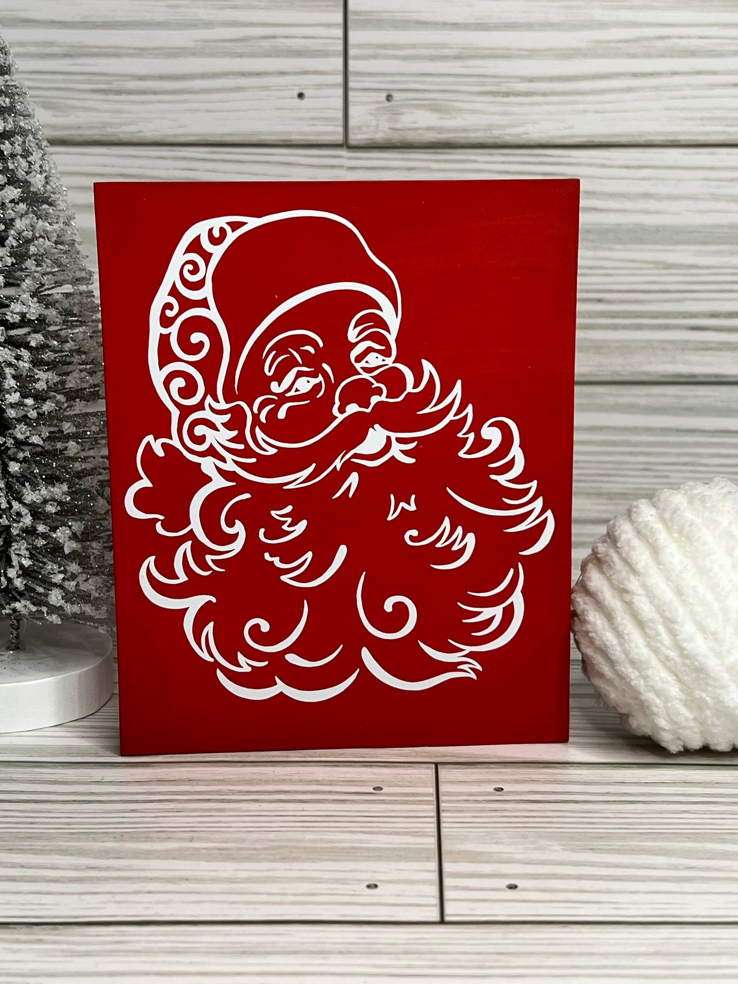 Santa Portrait Sign