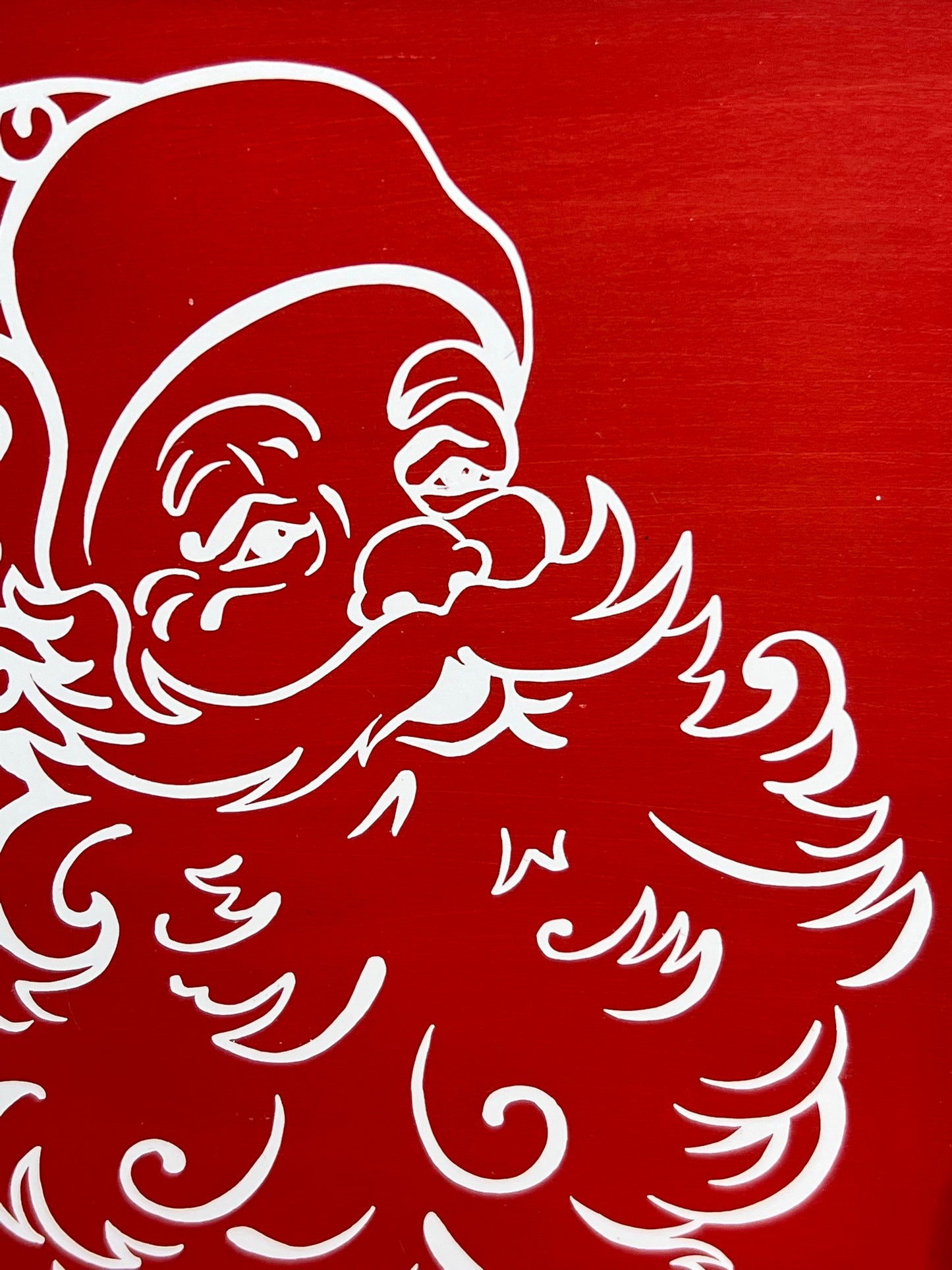 Santa Portrait Sign