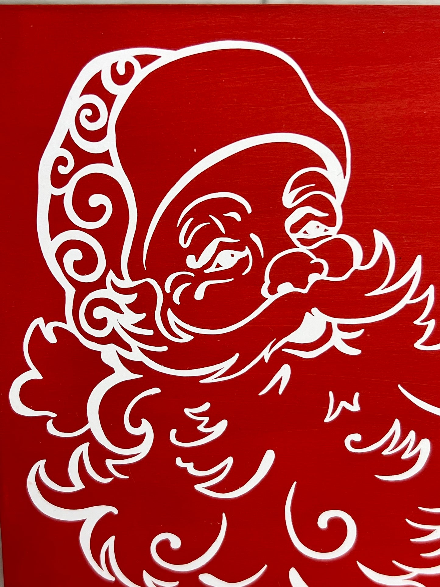 Santa Portrait Sign