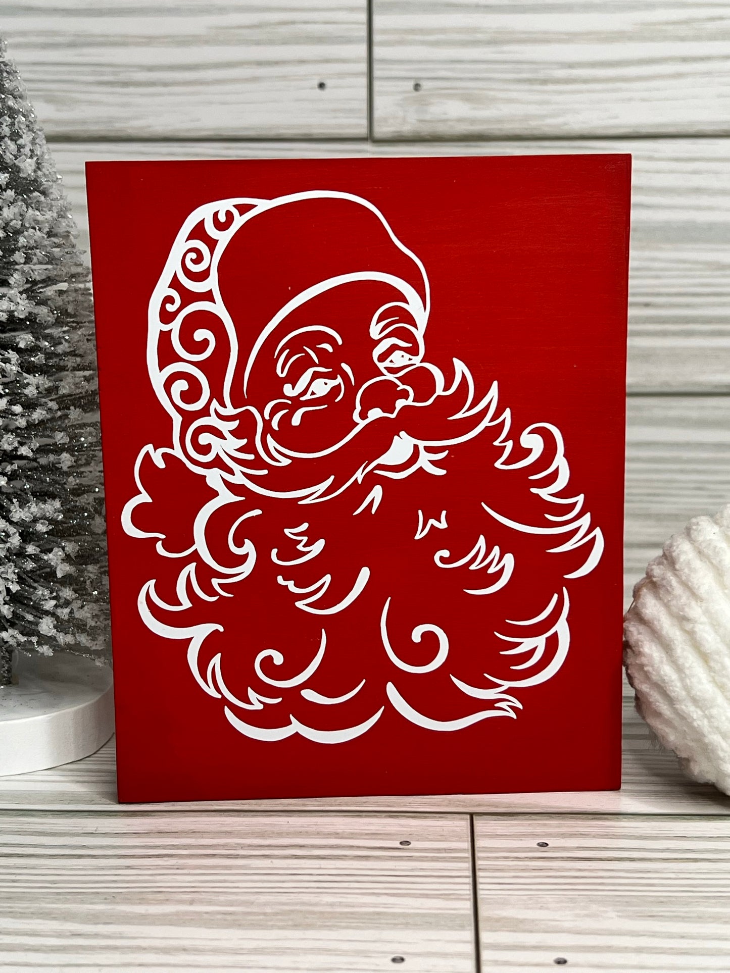 Santa Portrait Sign