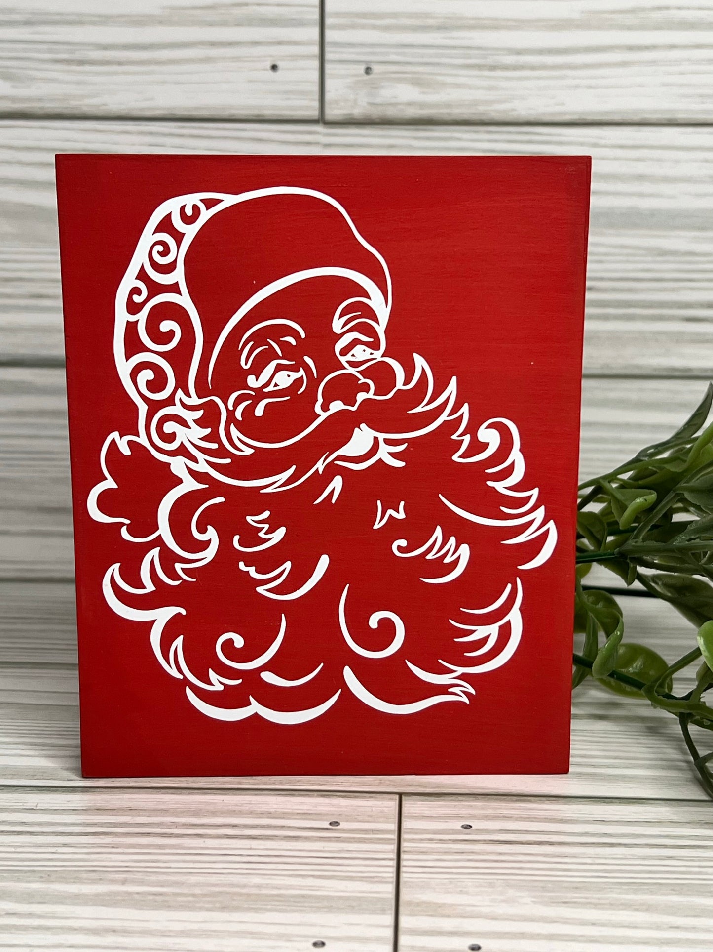 Santa Portrait Sign