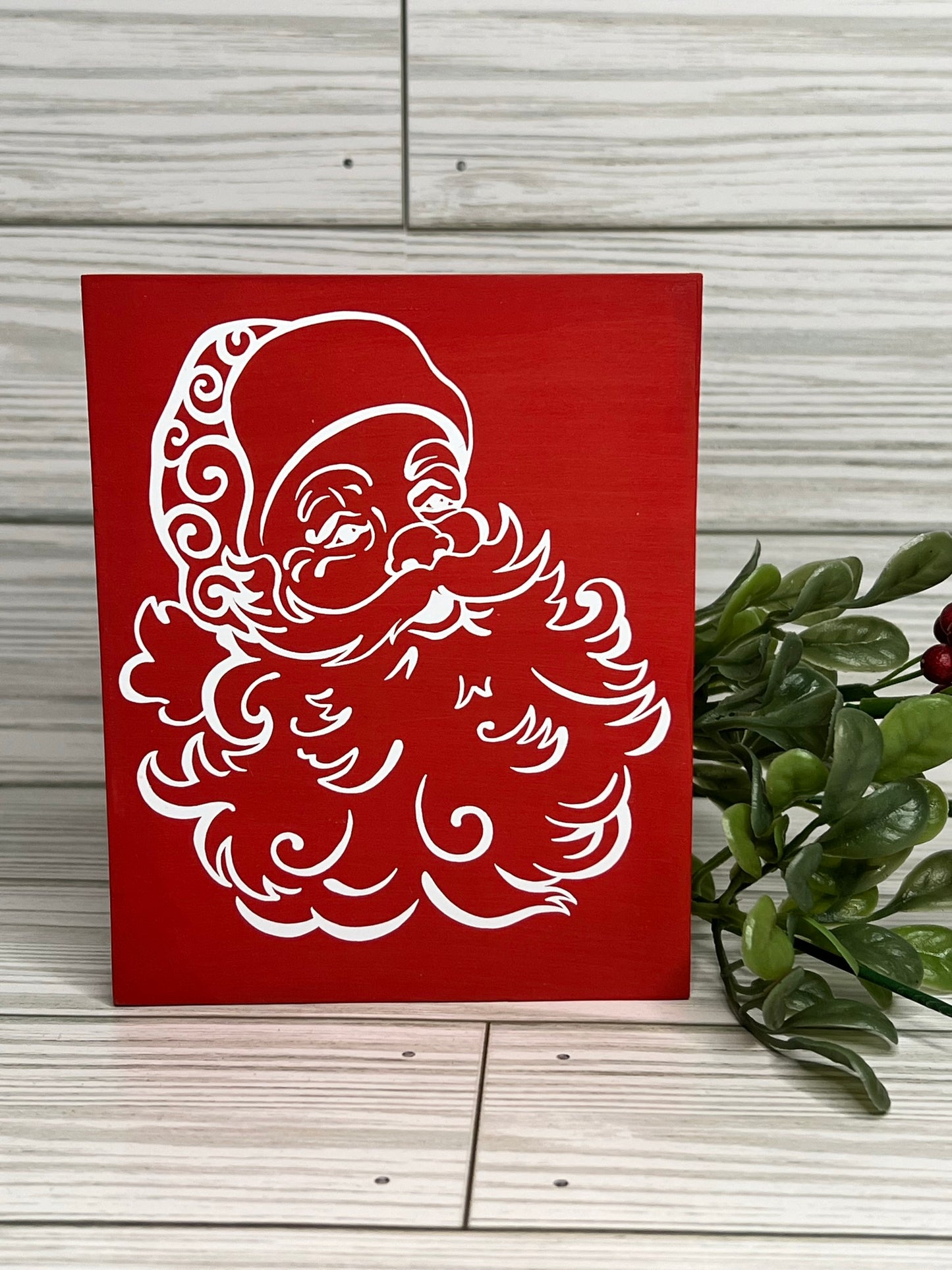 Santa Portrait Sign