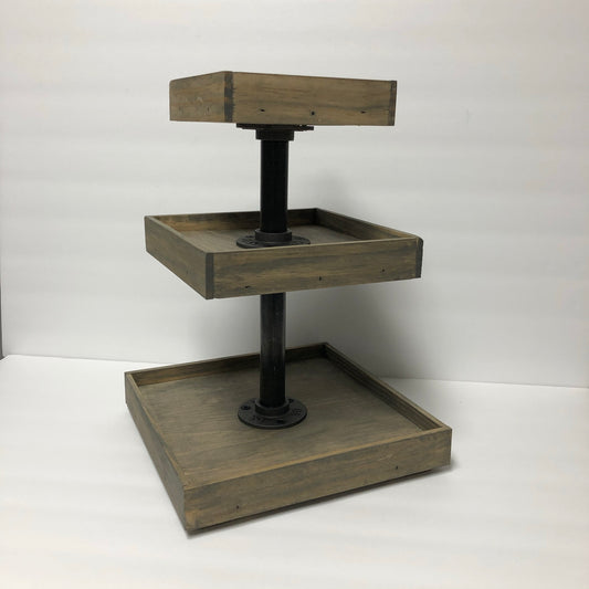 Large Three Tier (Barrel Brown)