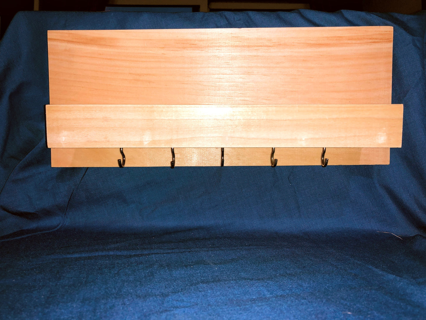 Key/mask holder with shelf (Pick your Finish)