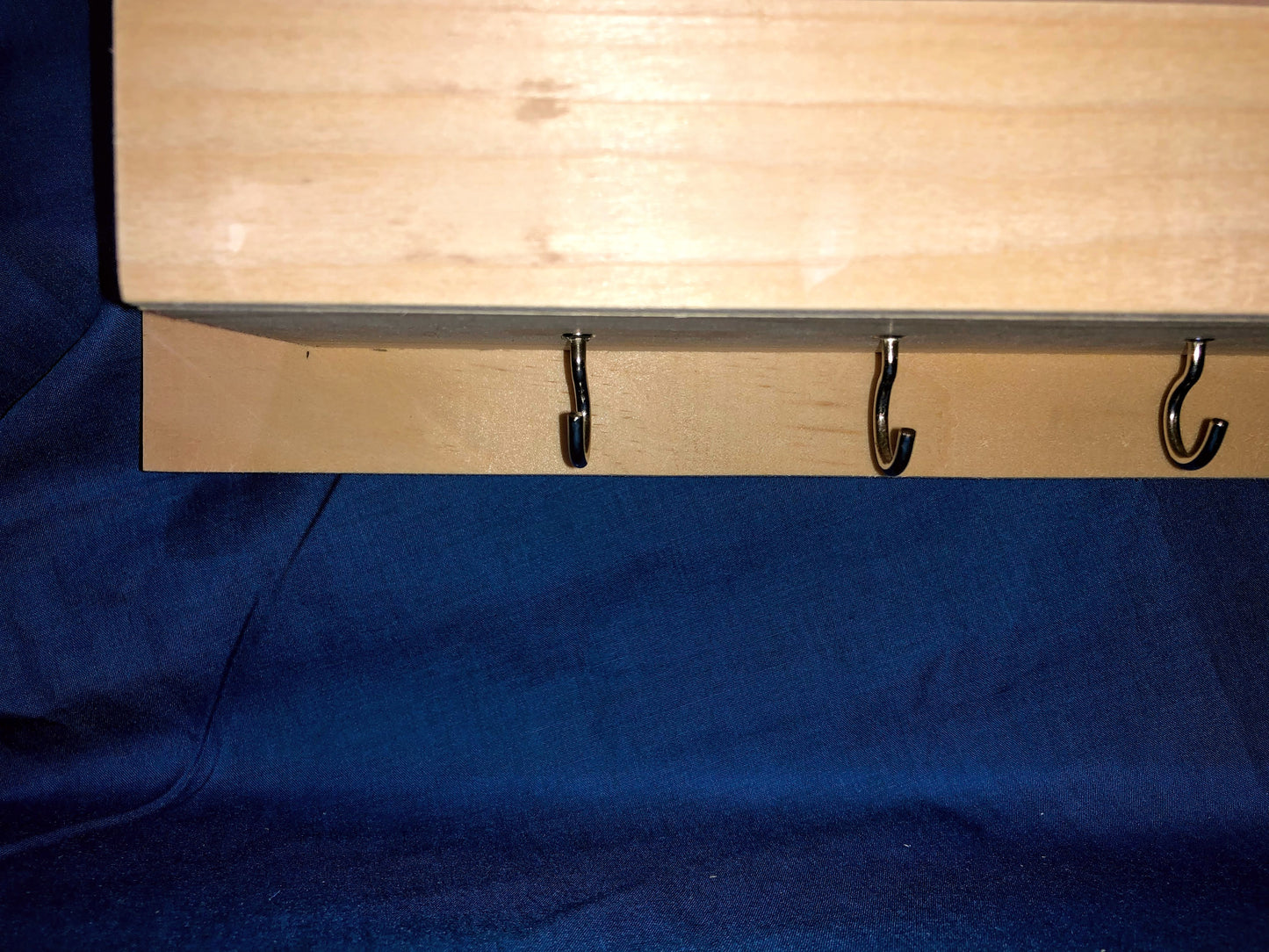 Key/mask holder with shelf (Pick your Finish)