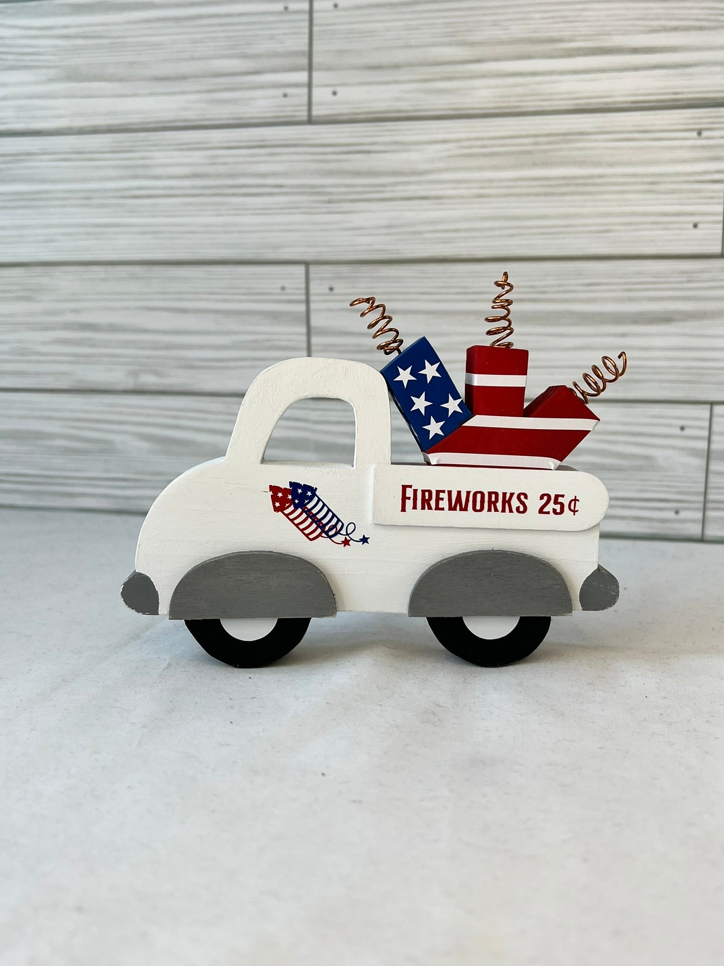 July 4th Fireworks Tiered Tray Truck