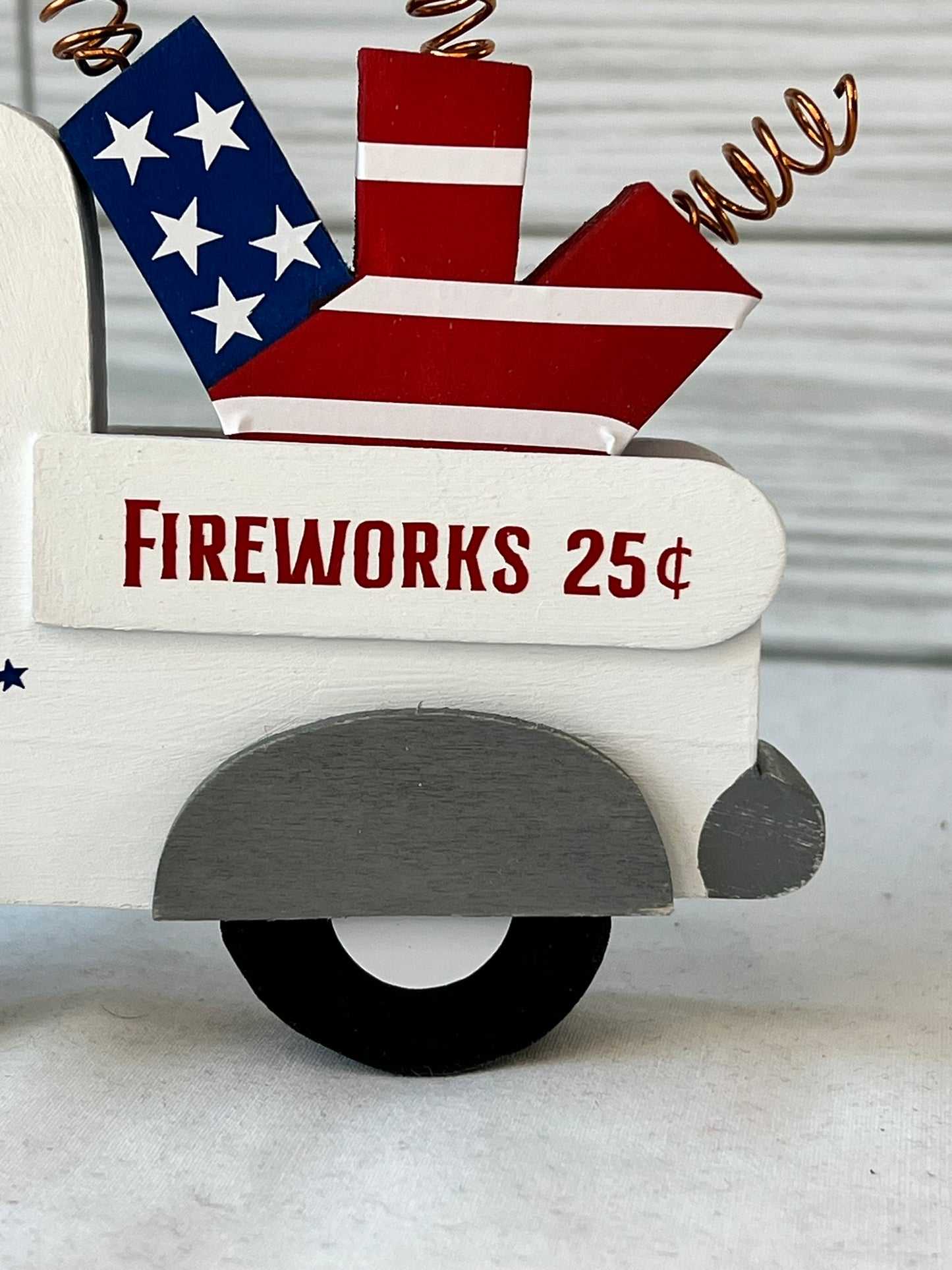 July 4th Fireworks Tiered Tray Truck