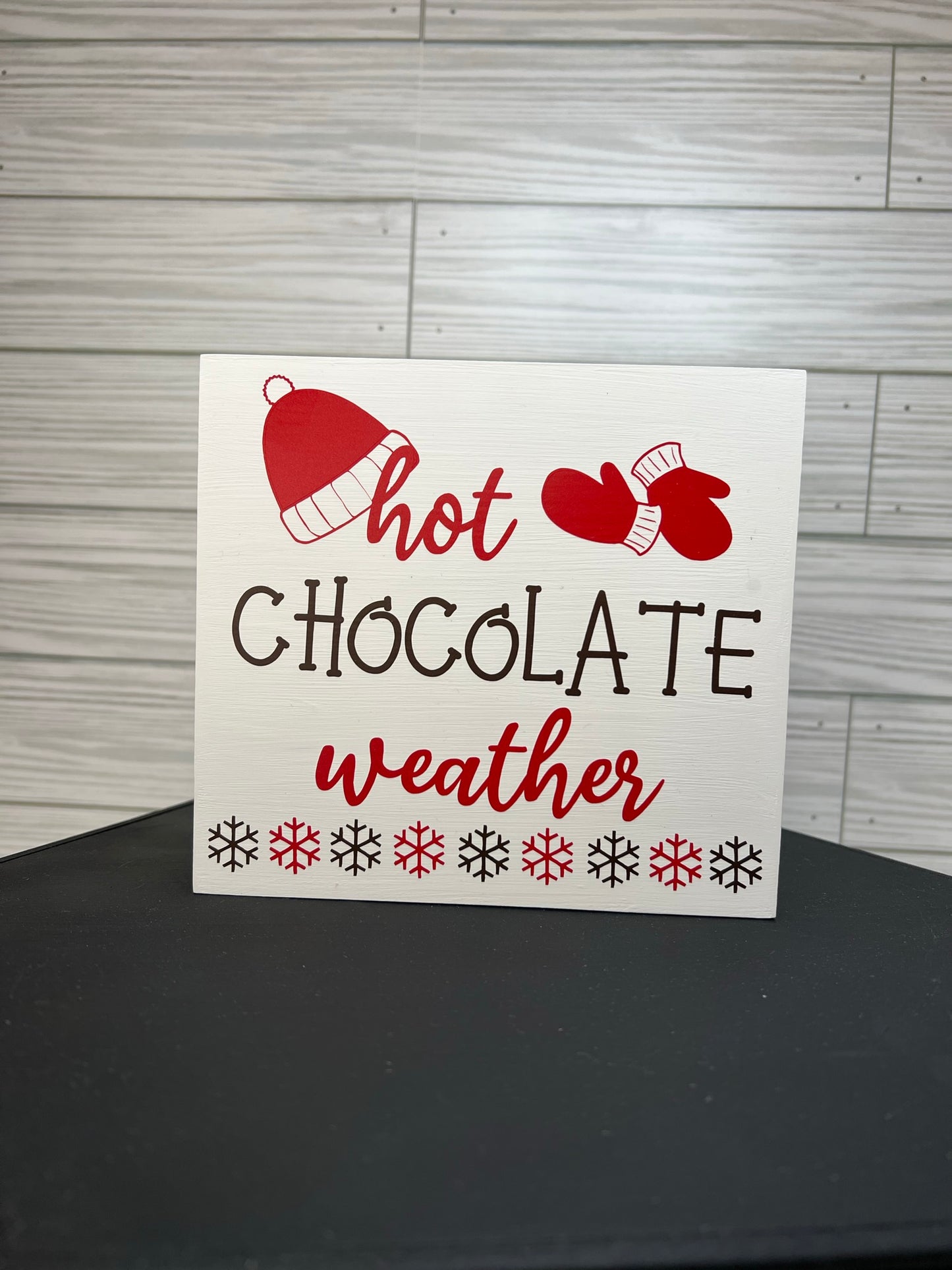 Hot Chocolate Weather Sign
