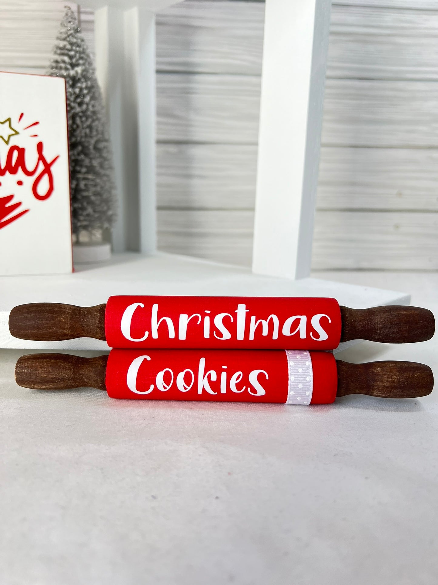 Christmas Cookies Mini Rolling Pin Set
