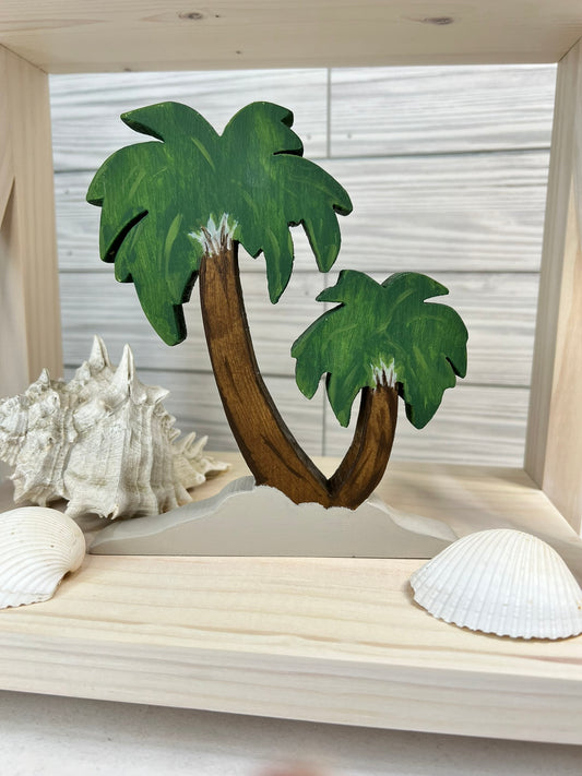 Freestanding Wooden Palm Trees