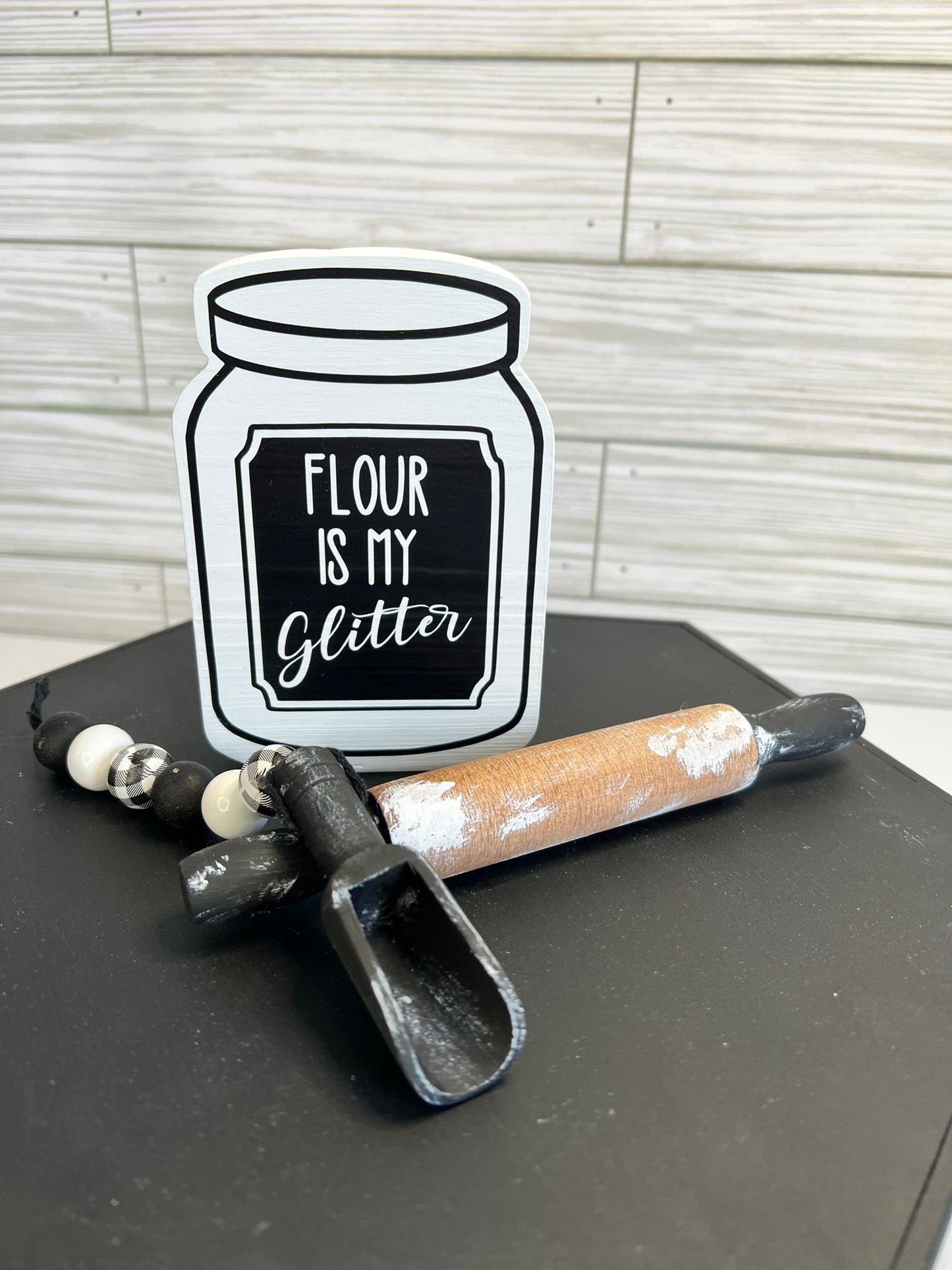 Flour is My Glitter Mini Decor Set