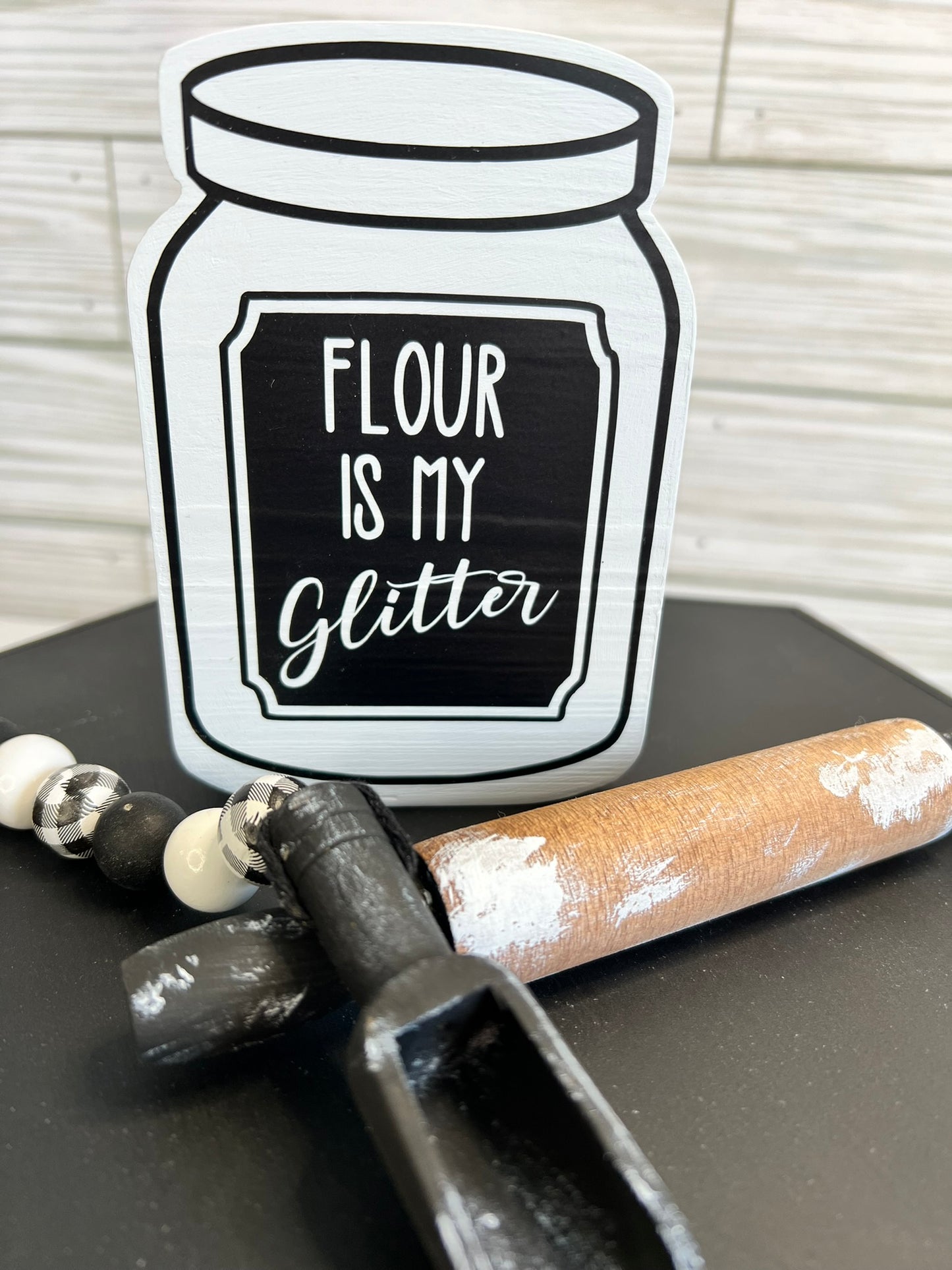 Flour is My Glitter Mini Decor Set