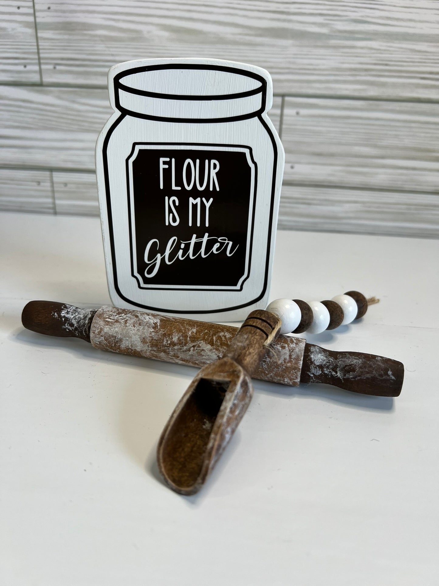 Flour is My Glitter Mini Decor Set