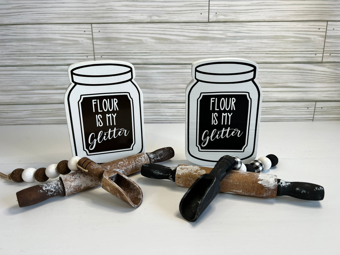 Flour is My Glitter Mini Decor Set