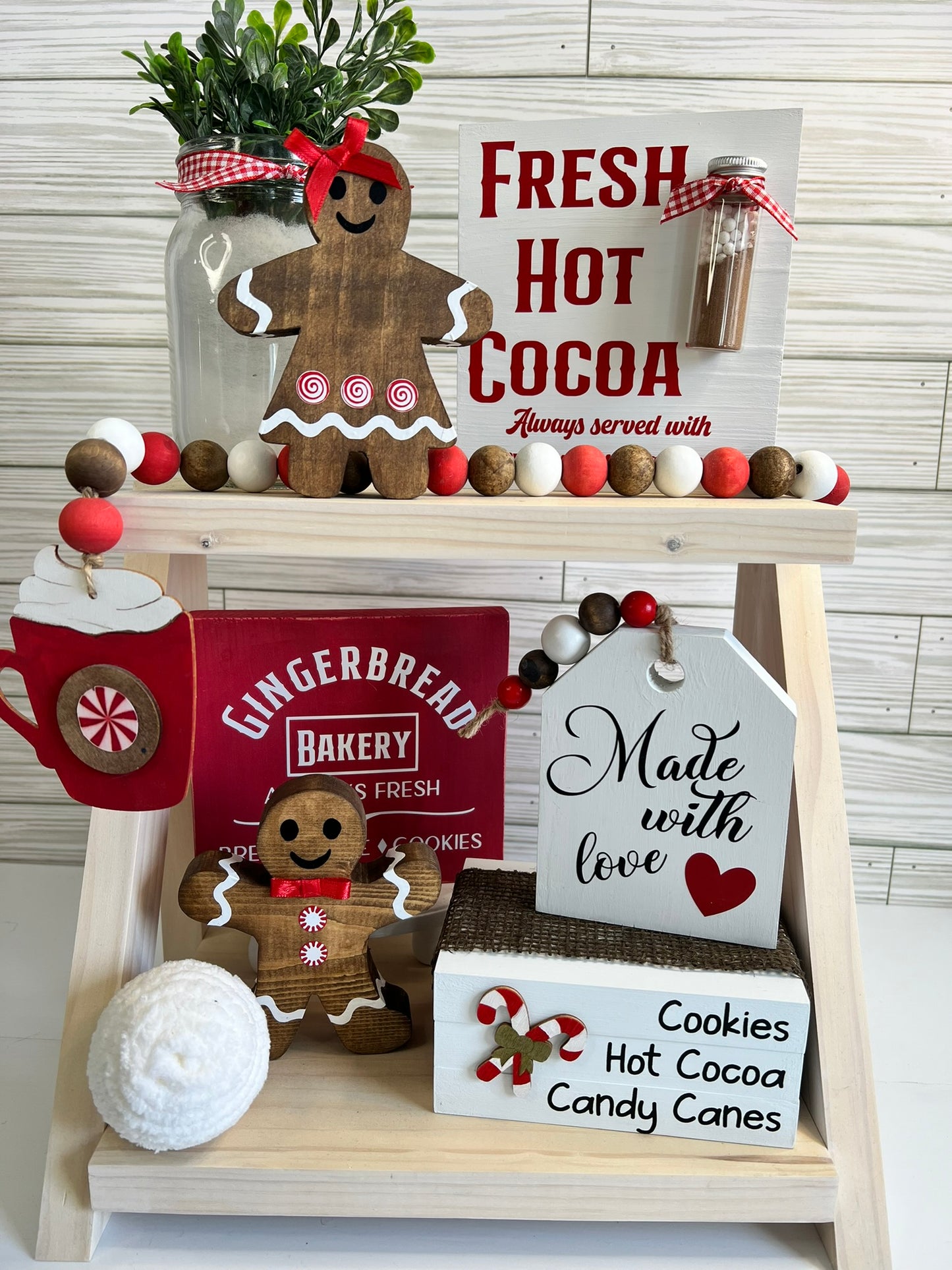 Gingerbread/Hot Cocoa Tier Tray Set