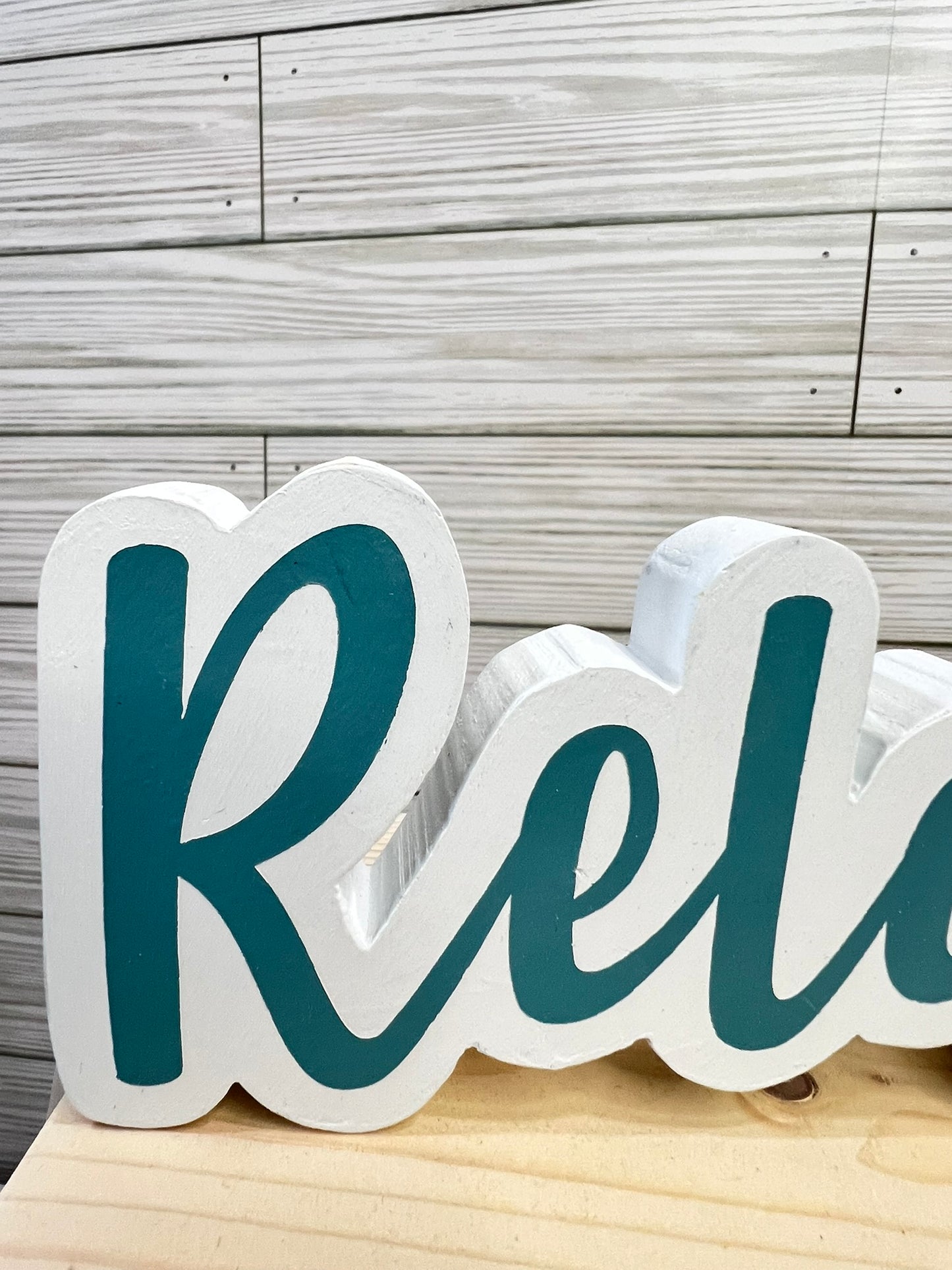 Relax  Beach Word Art Sign