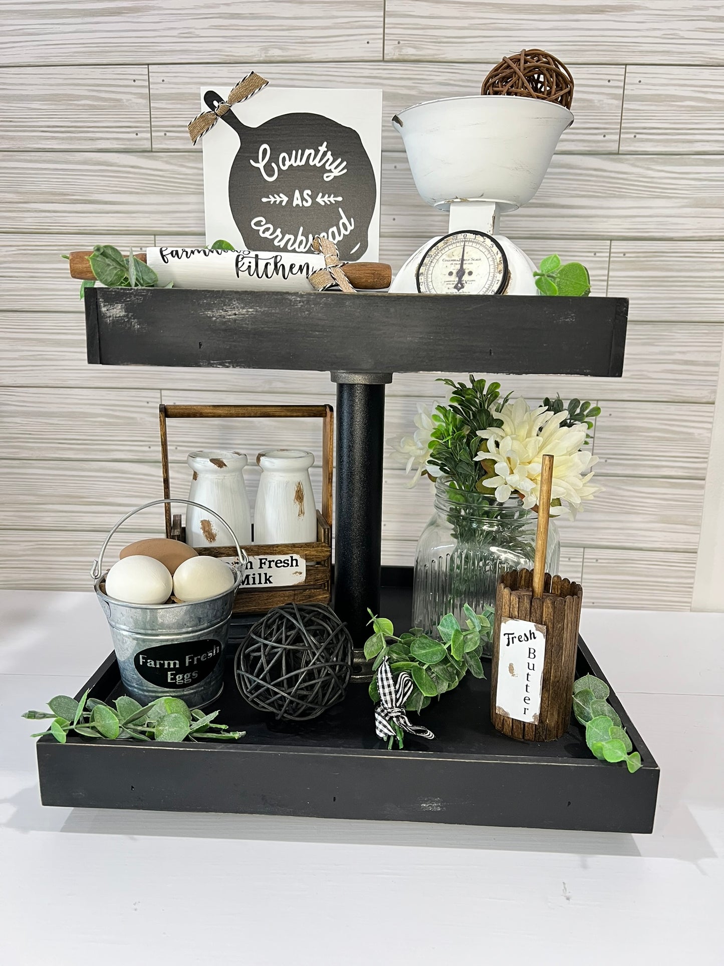 Tier Tray Kitchen Scale (Vintage Style- Plastic)