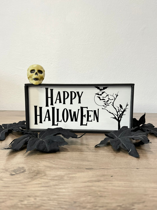 Happy Halloween Framed Sign