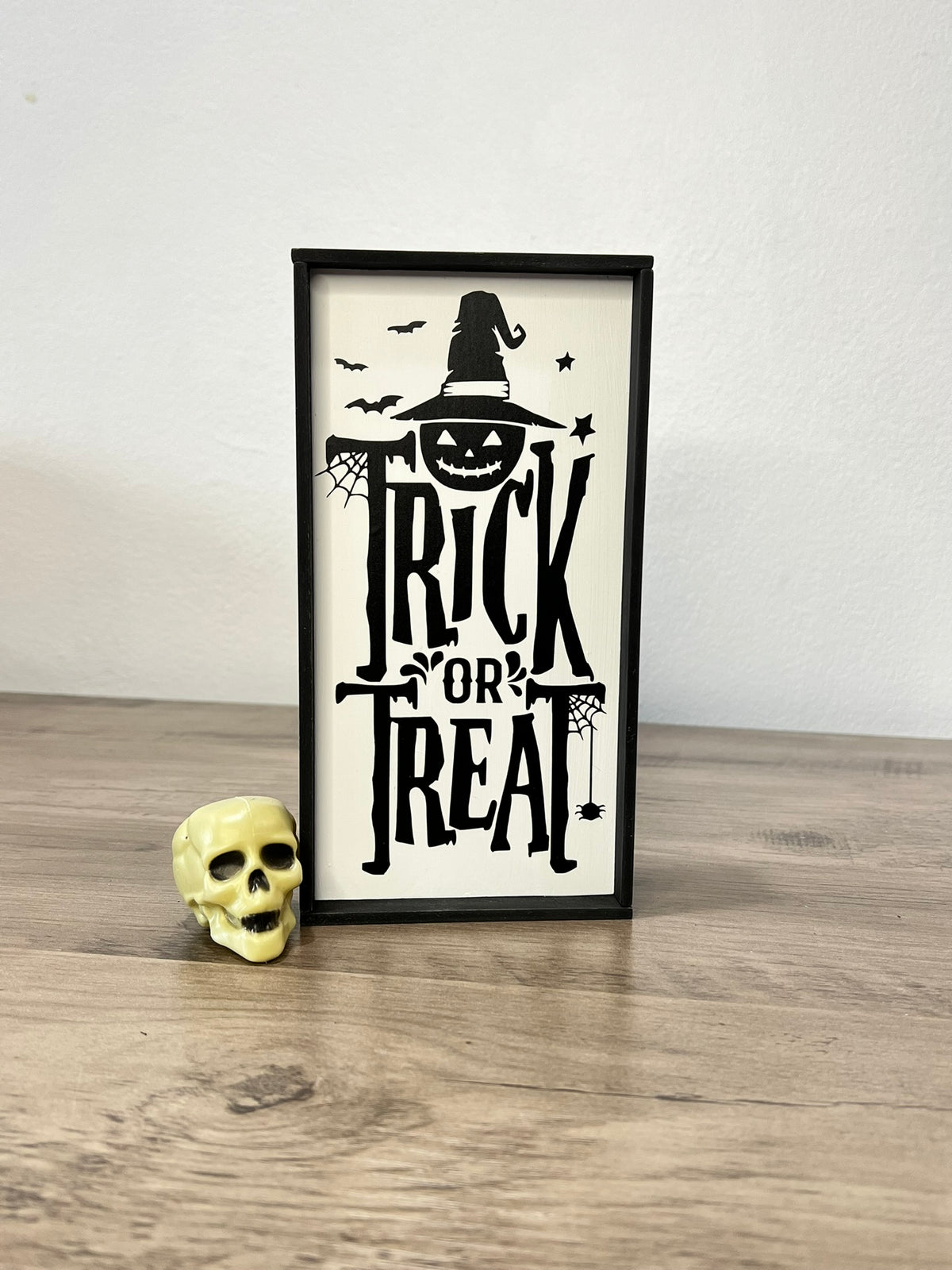 Halloween “Trick or Treat” Framed Sign