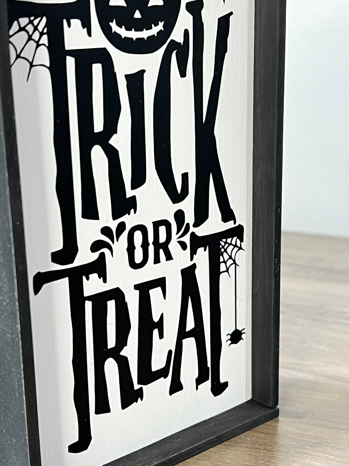 Halloween “Trick or Treat” Framed Sign