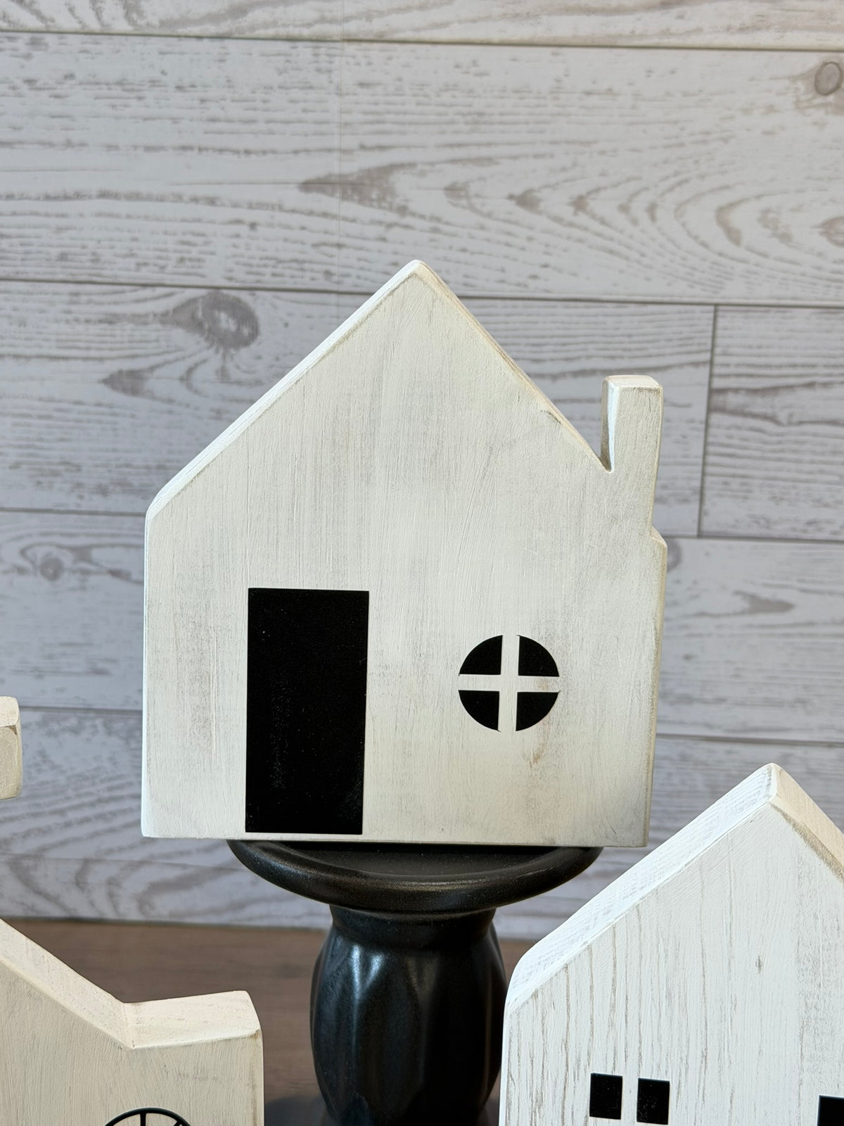 Rustic Wooden Church Village Set