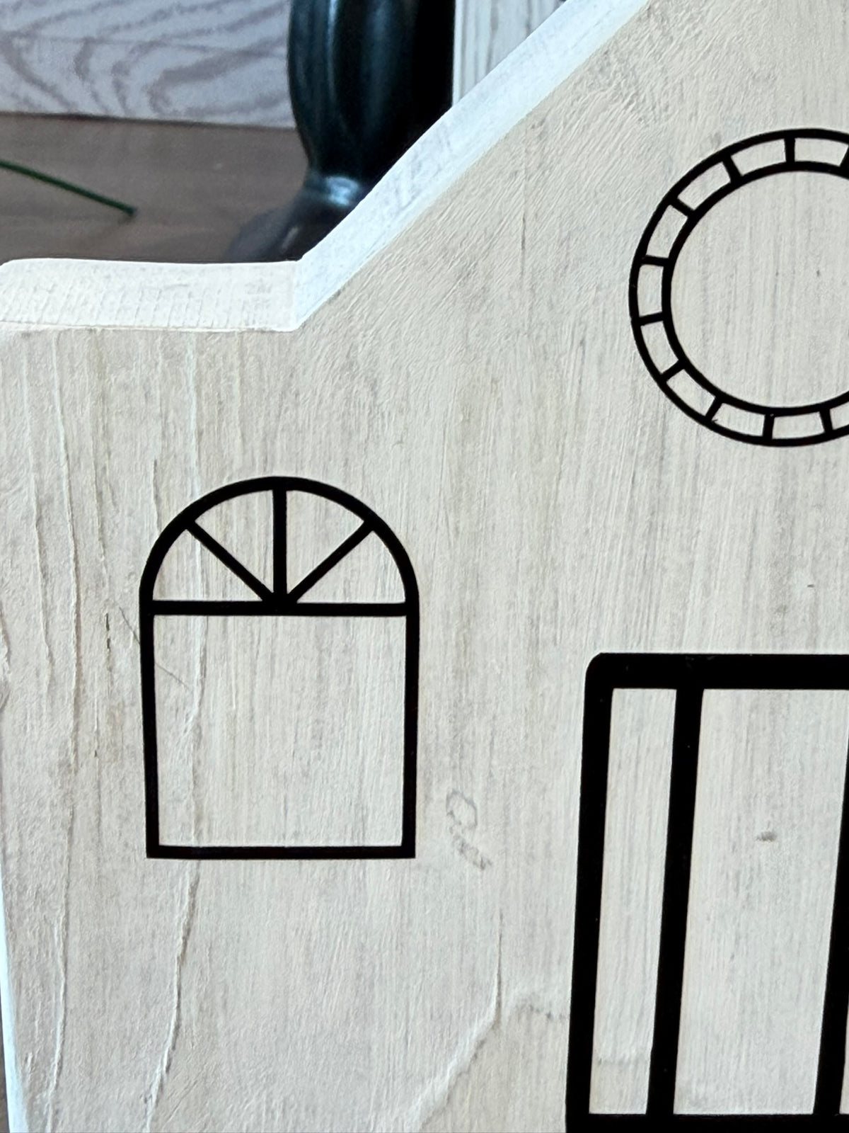Rustic Wooden Church Village Set
