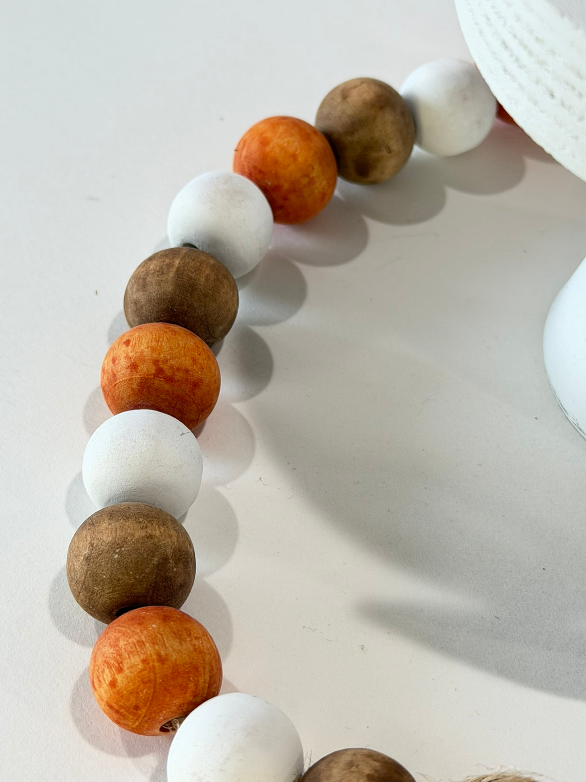 Rustic Pumpkin Spice Mug Beaded Garland